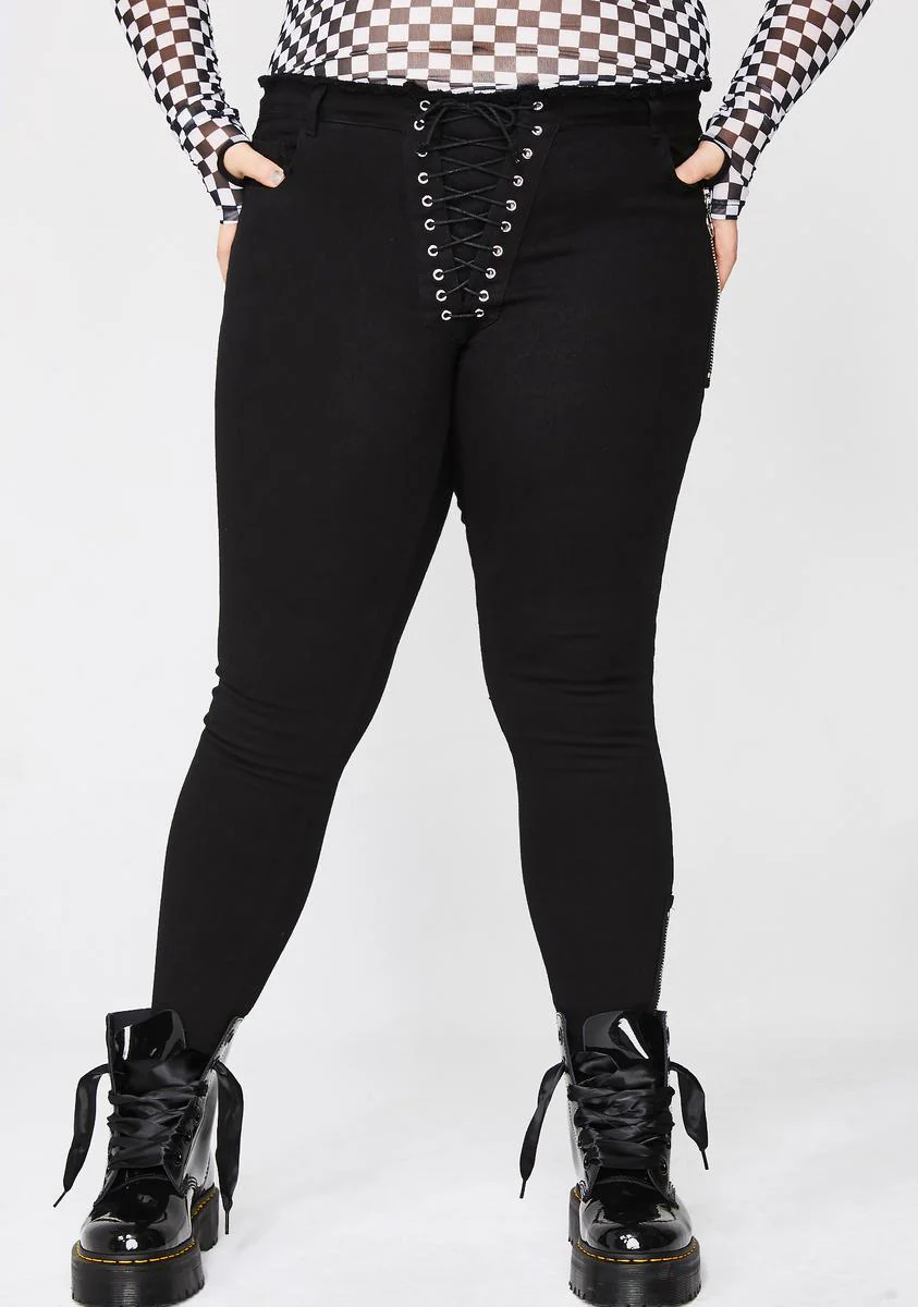 Bad Mannerz Lace-Up Pants - Image 3