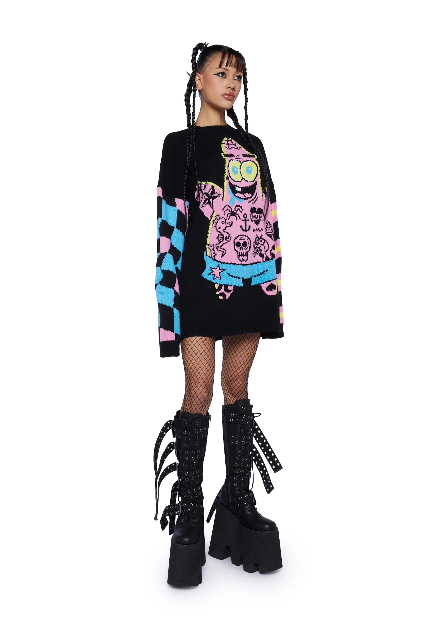 Rebel Star Intarsia Sweater - Image 2