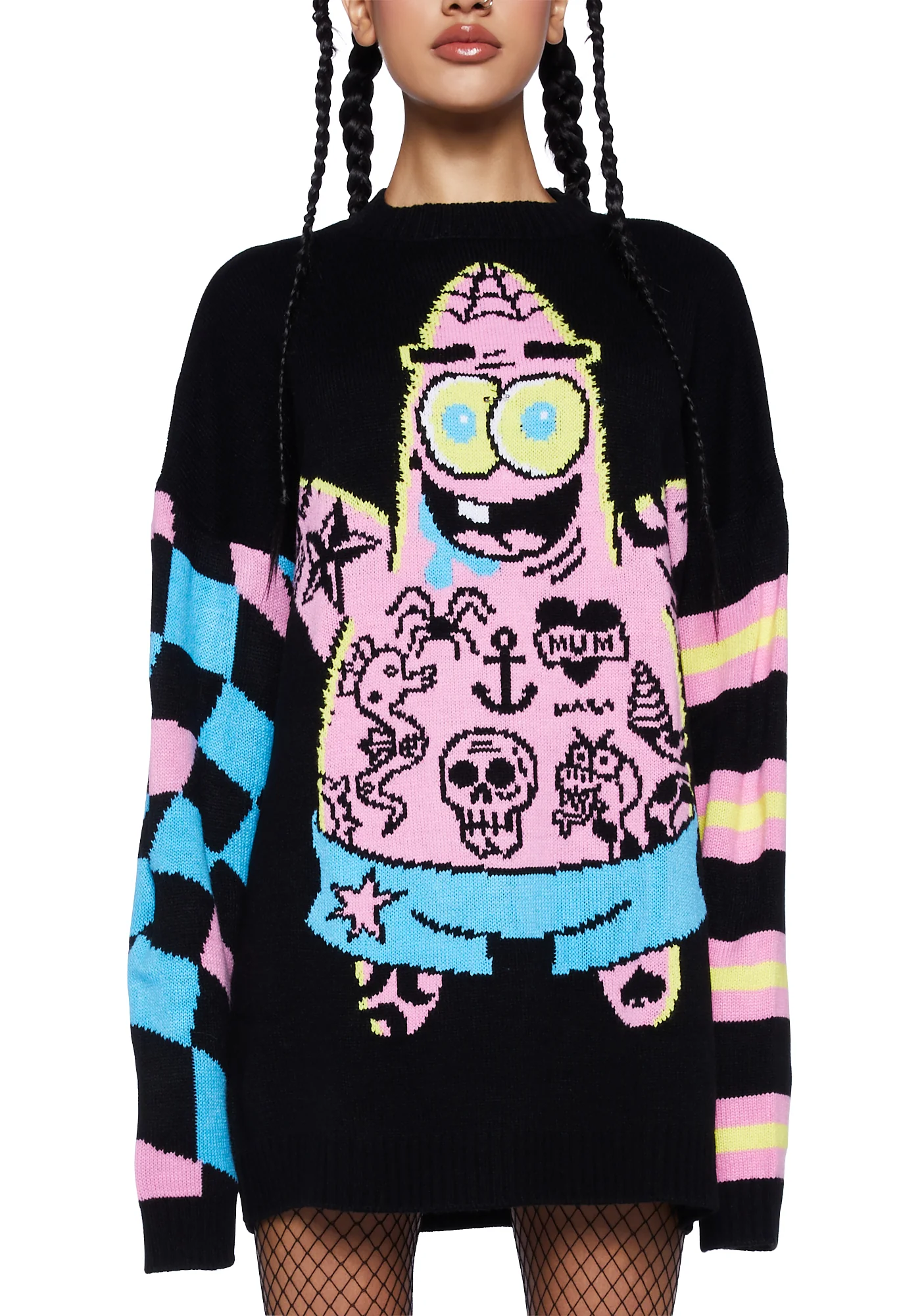 Rebel Star Intarsia Sweater - Image 5