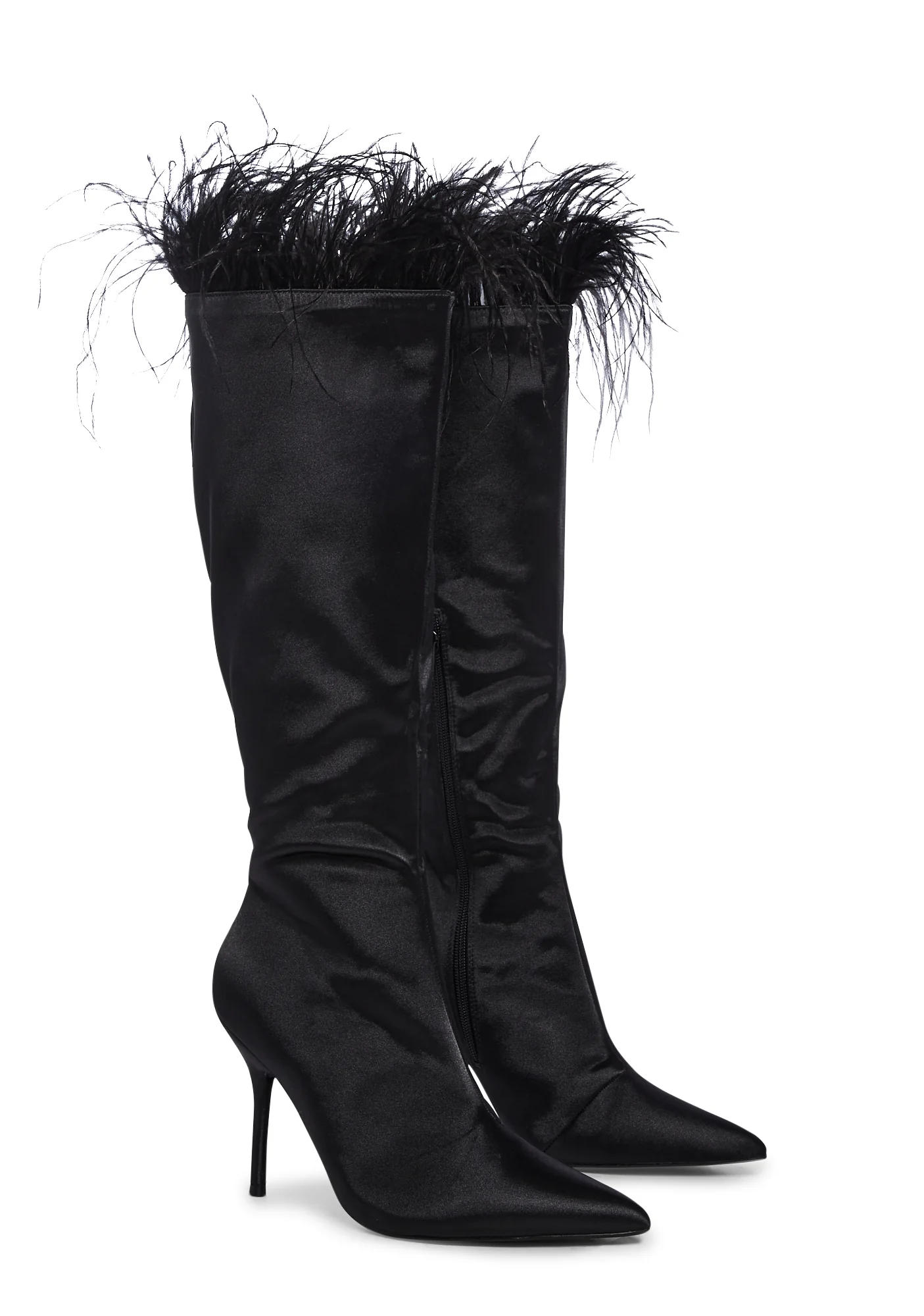 Baddie Knee High Boots - Black - Image 3