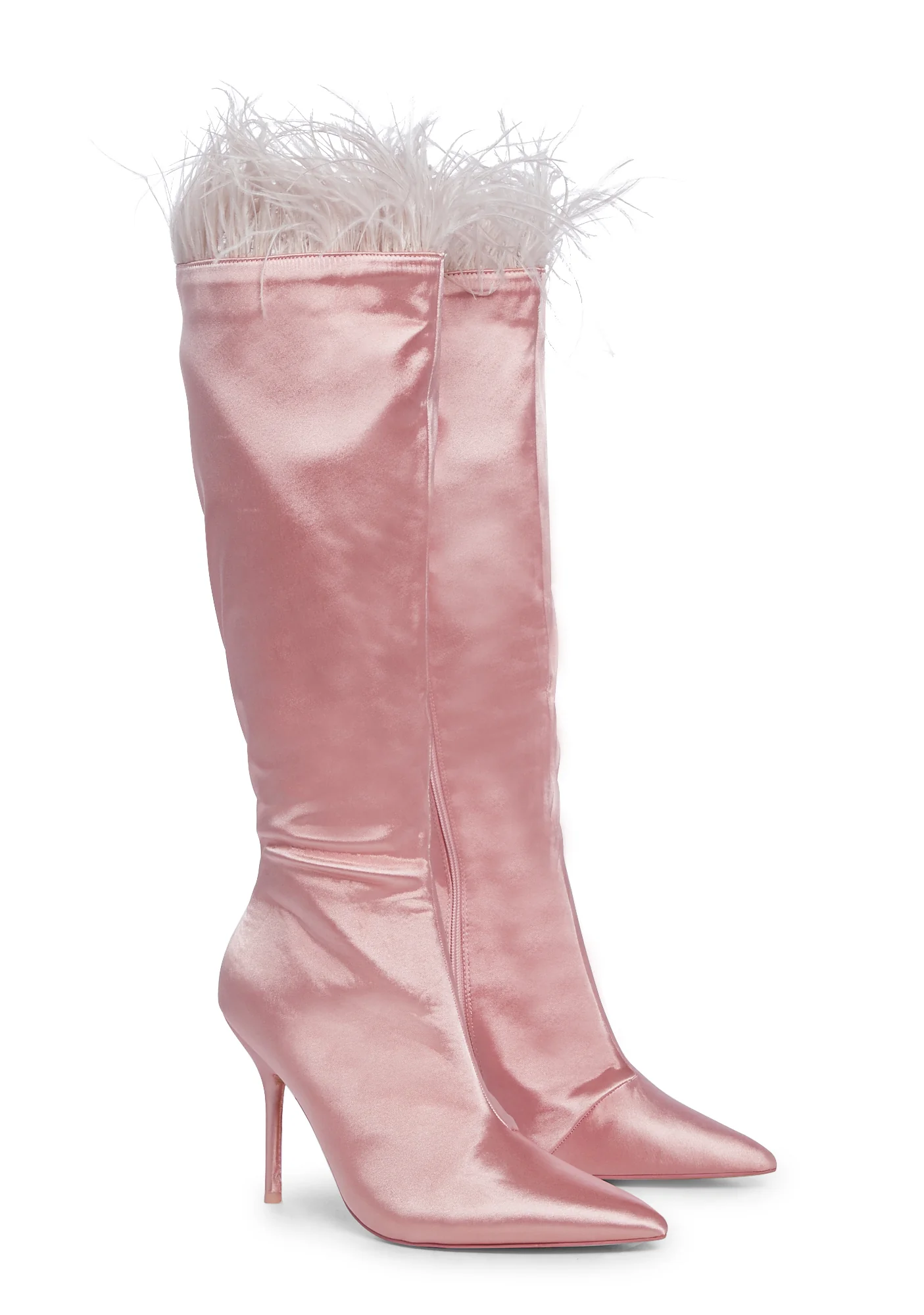 Baddie Knee High Boots - Pink - Image 3