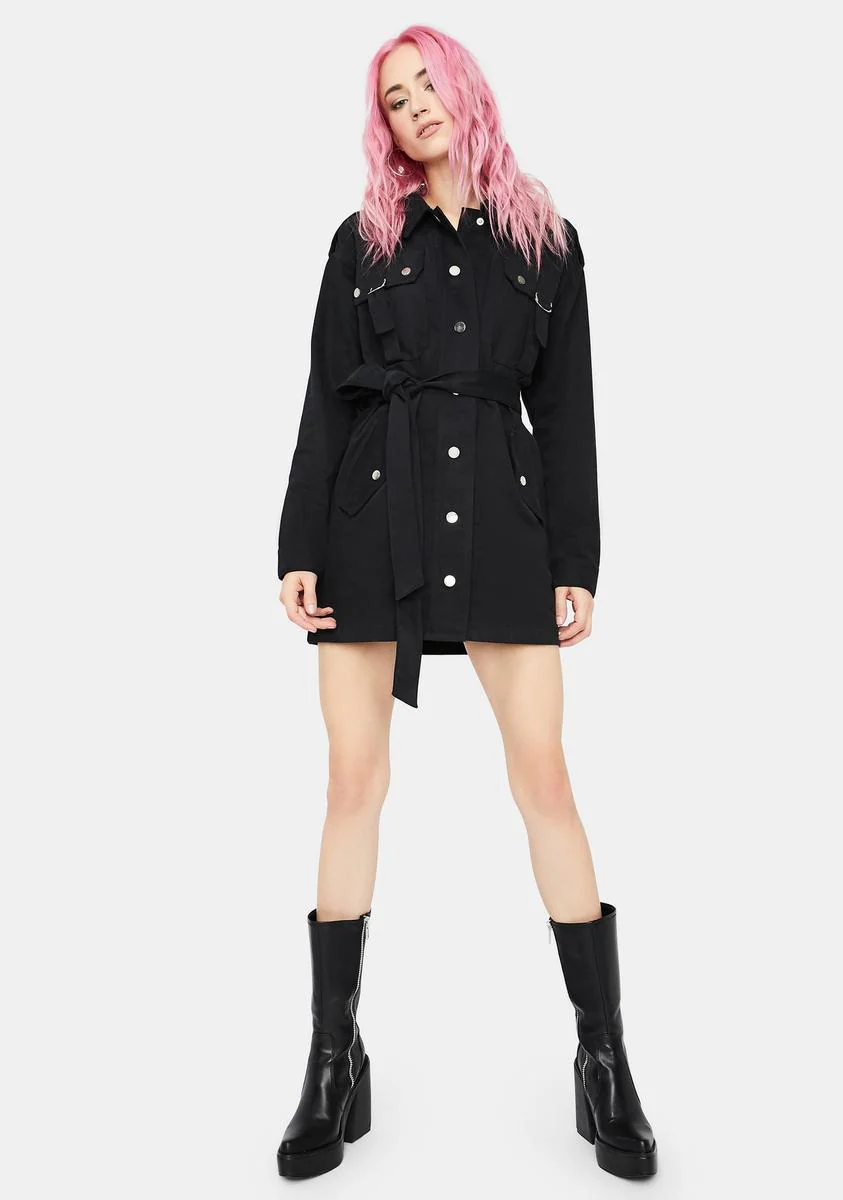 Baddie Revolution Cargo Dress - Image 3