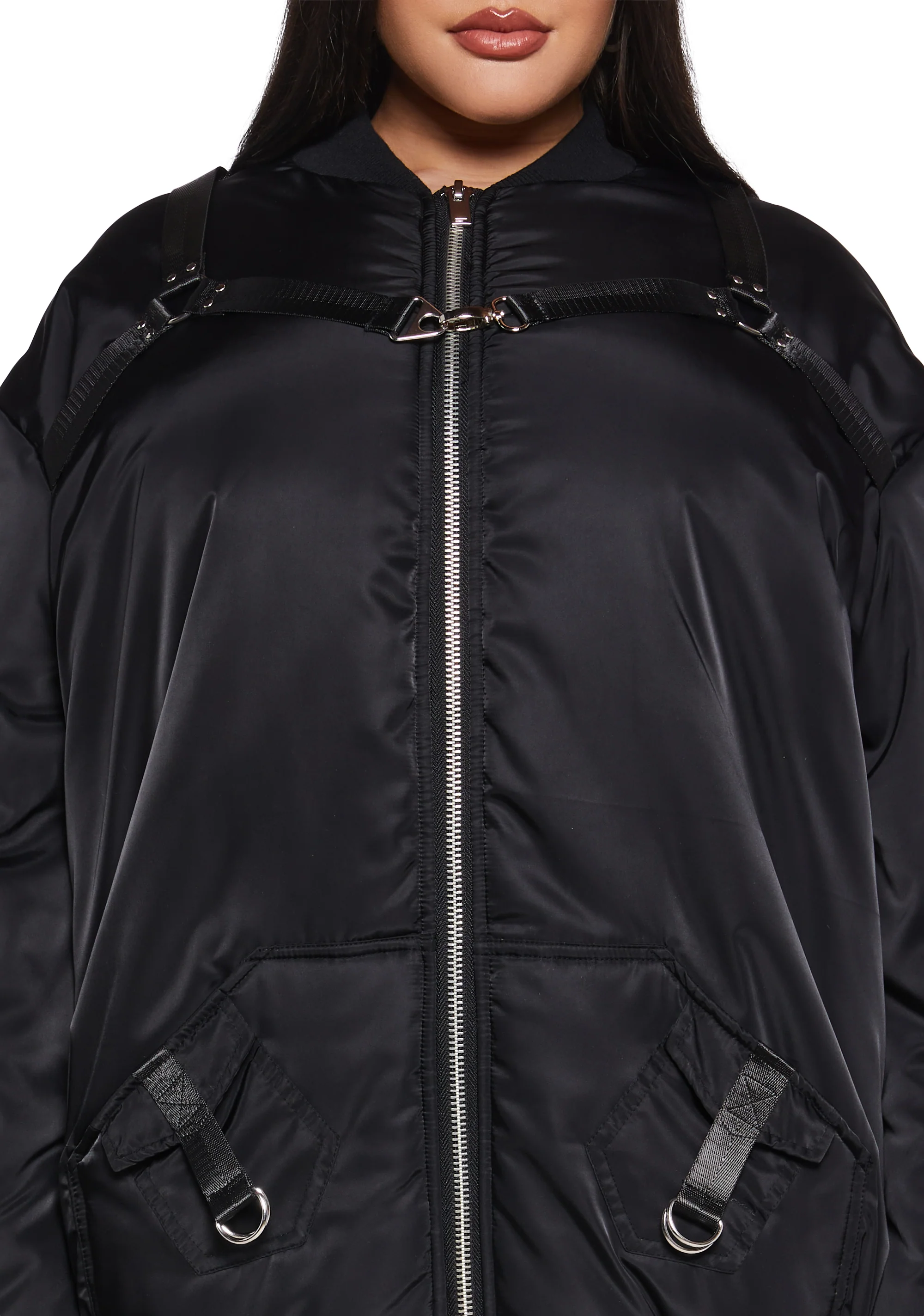 Baddie Undercover Oversized Bomber Jacket - Image 10