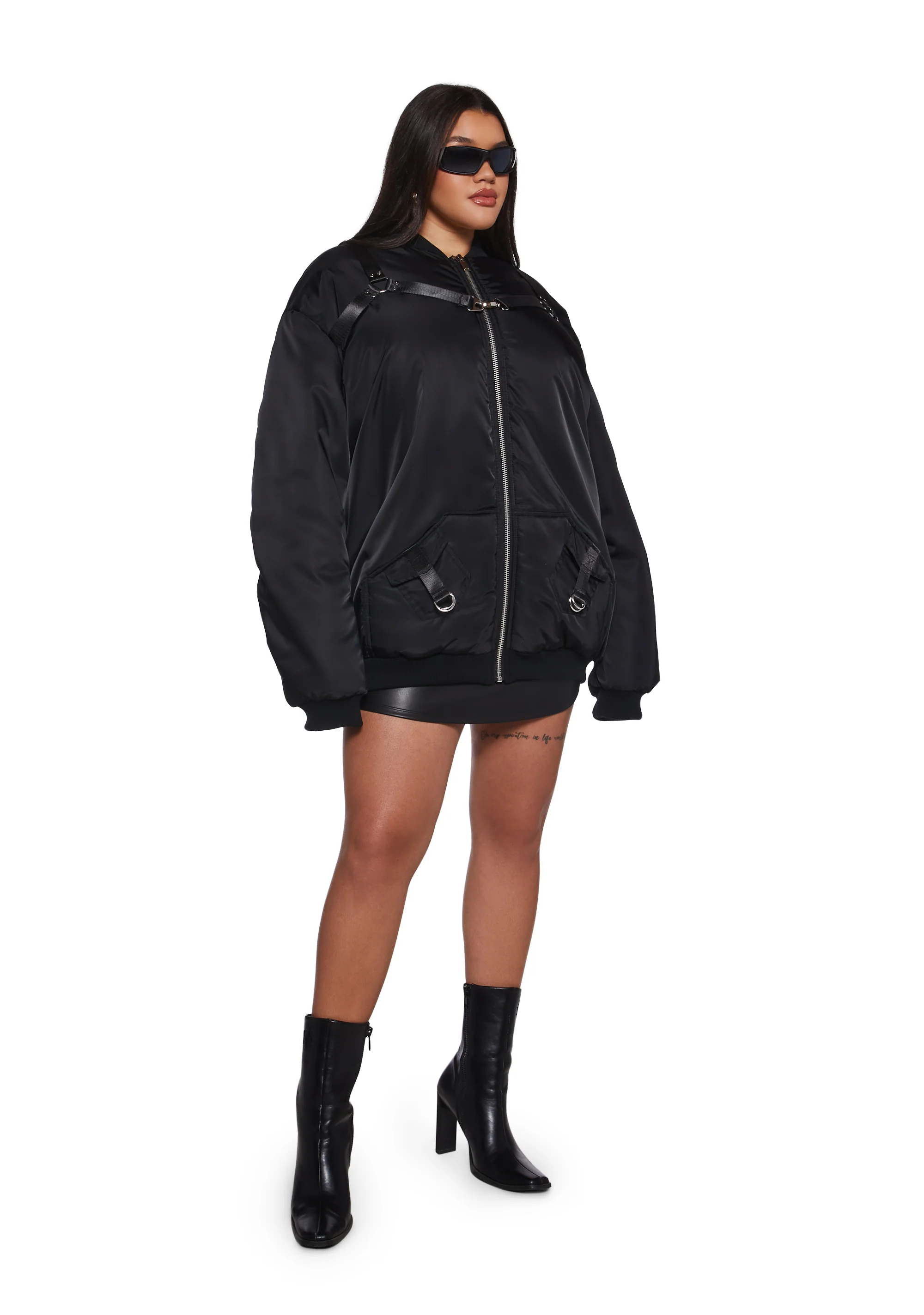 Baddie Undercover Oversized Bomber Jacket - Image 11