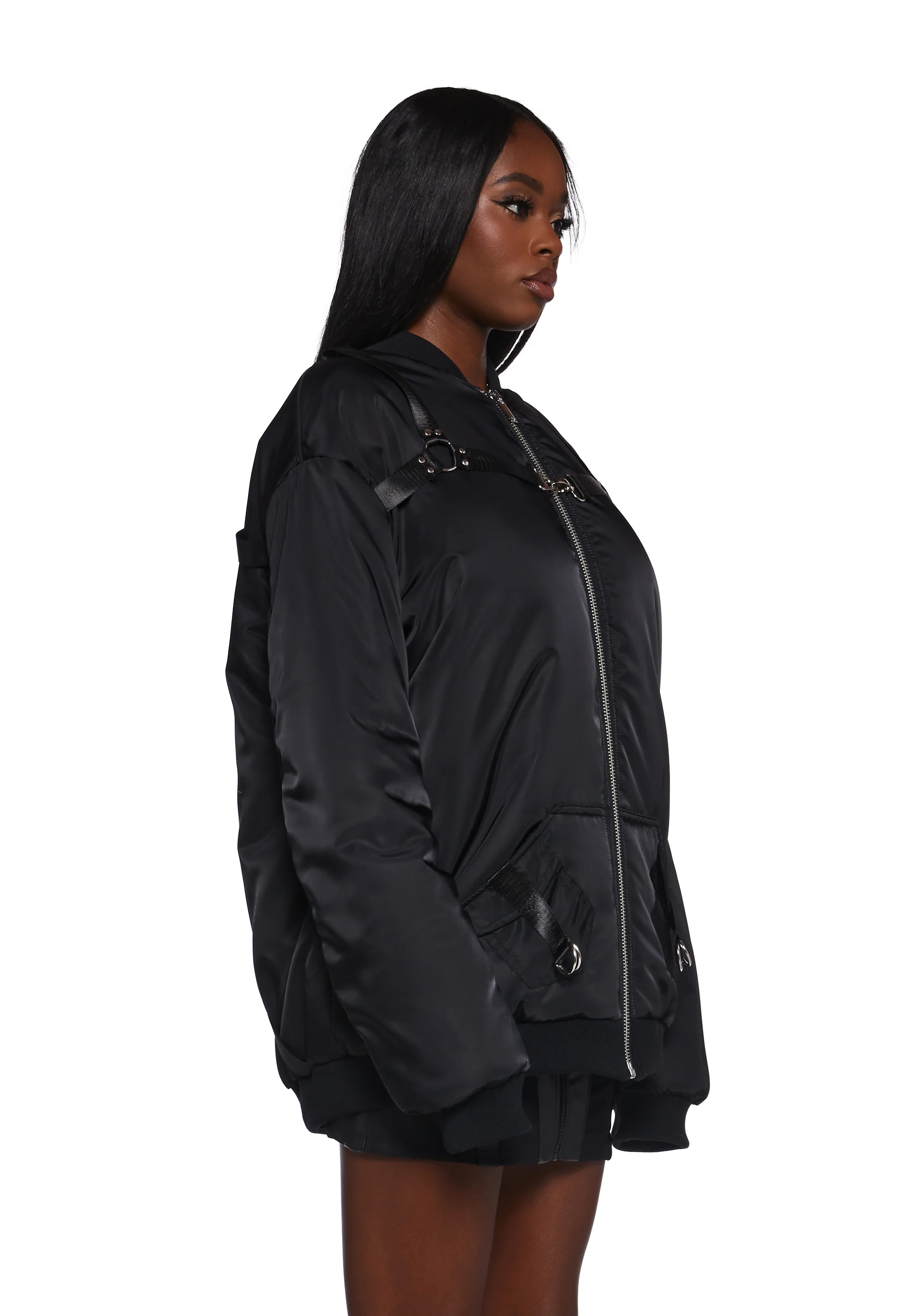 Baddie Undercover Oversized Bomber Jacket - Image 3