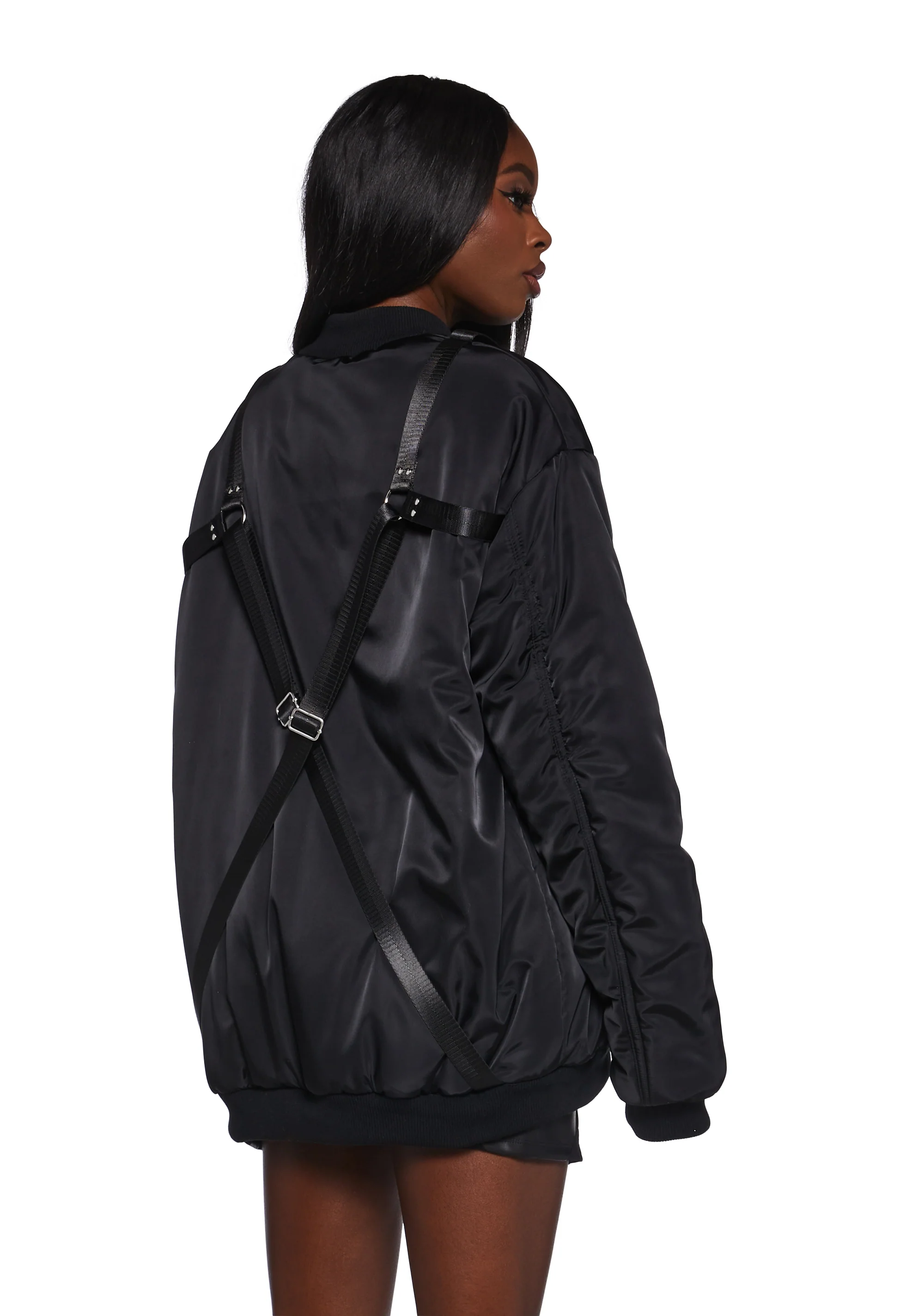 Baddie Undercover Oversized Bomber Jacket - Image 4
