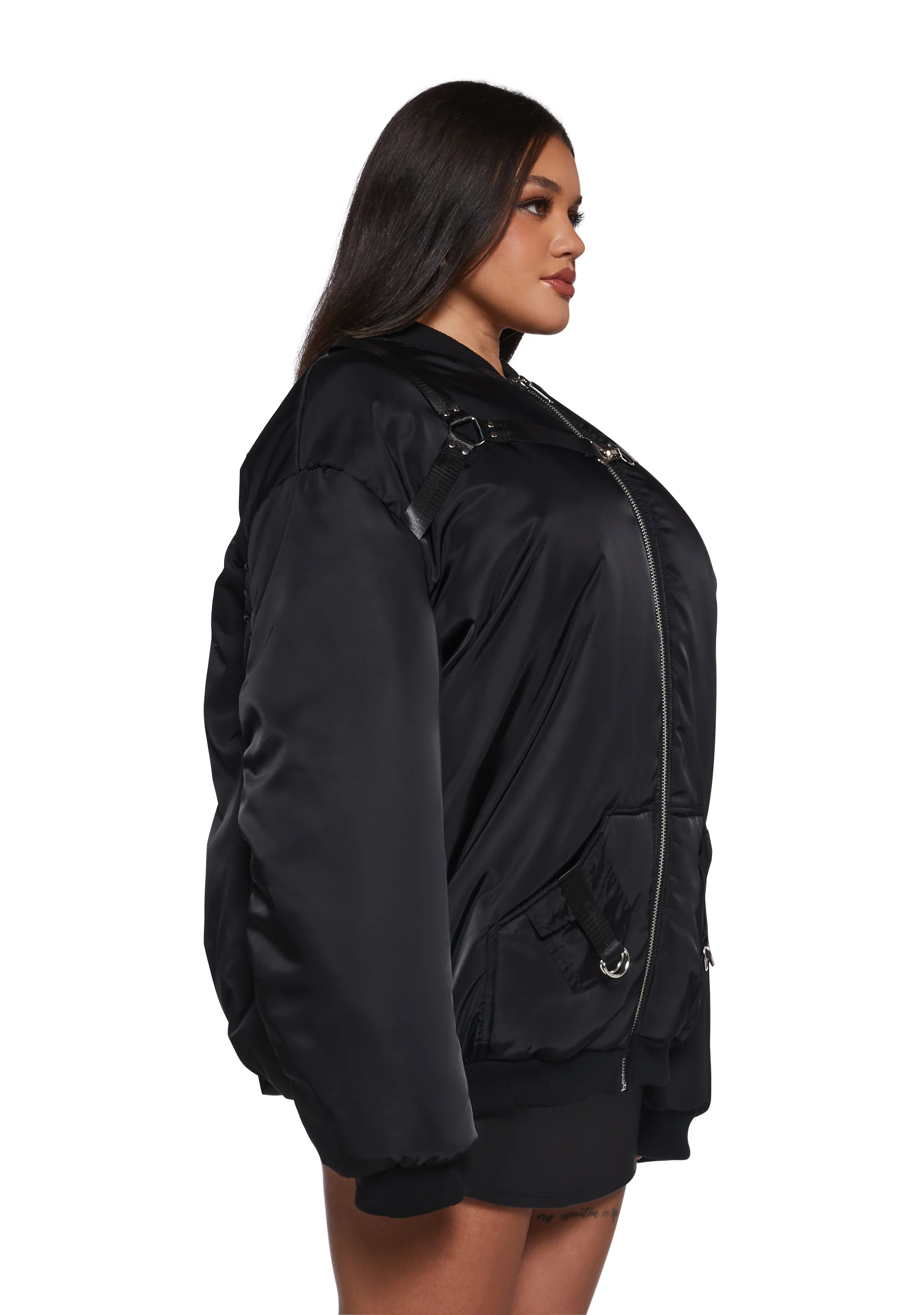 Baddie Undercover Oversized Bomber Jacket - Image 9