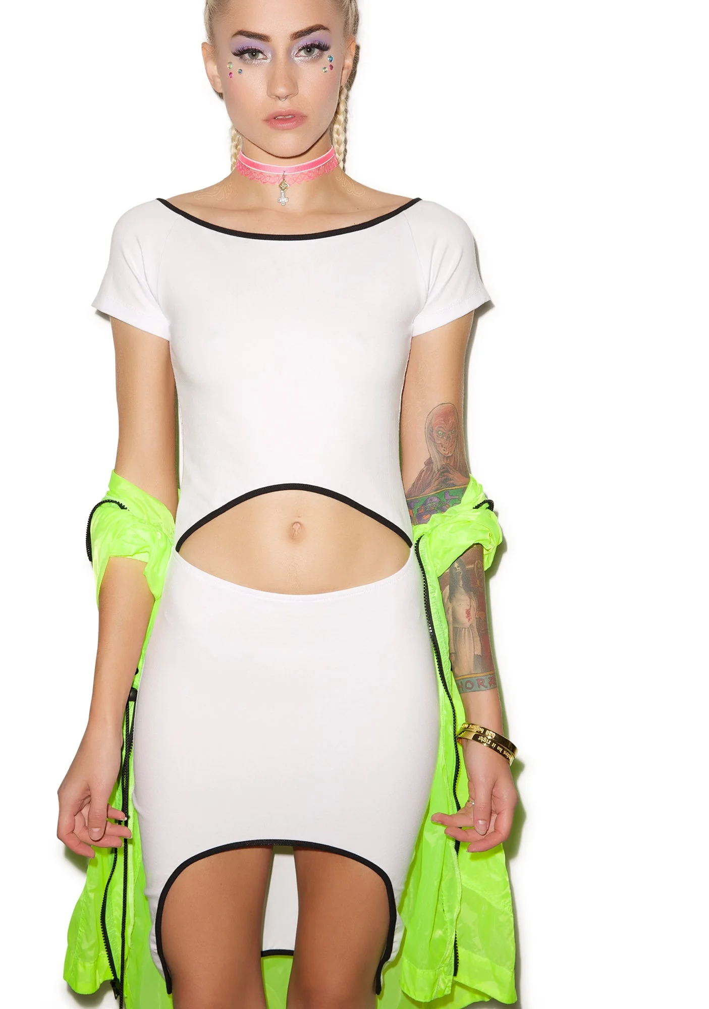 Bae Body Con Dress - White - Image 6