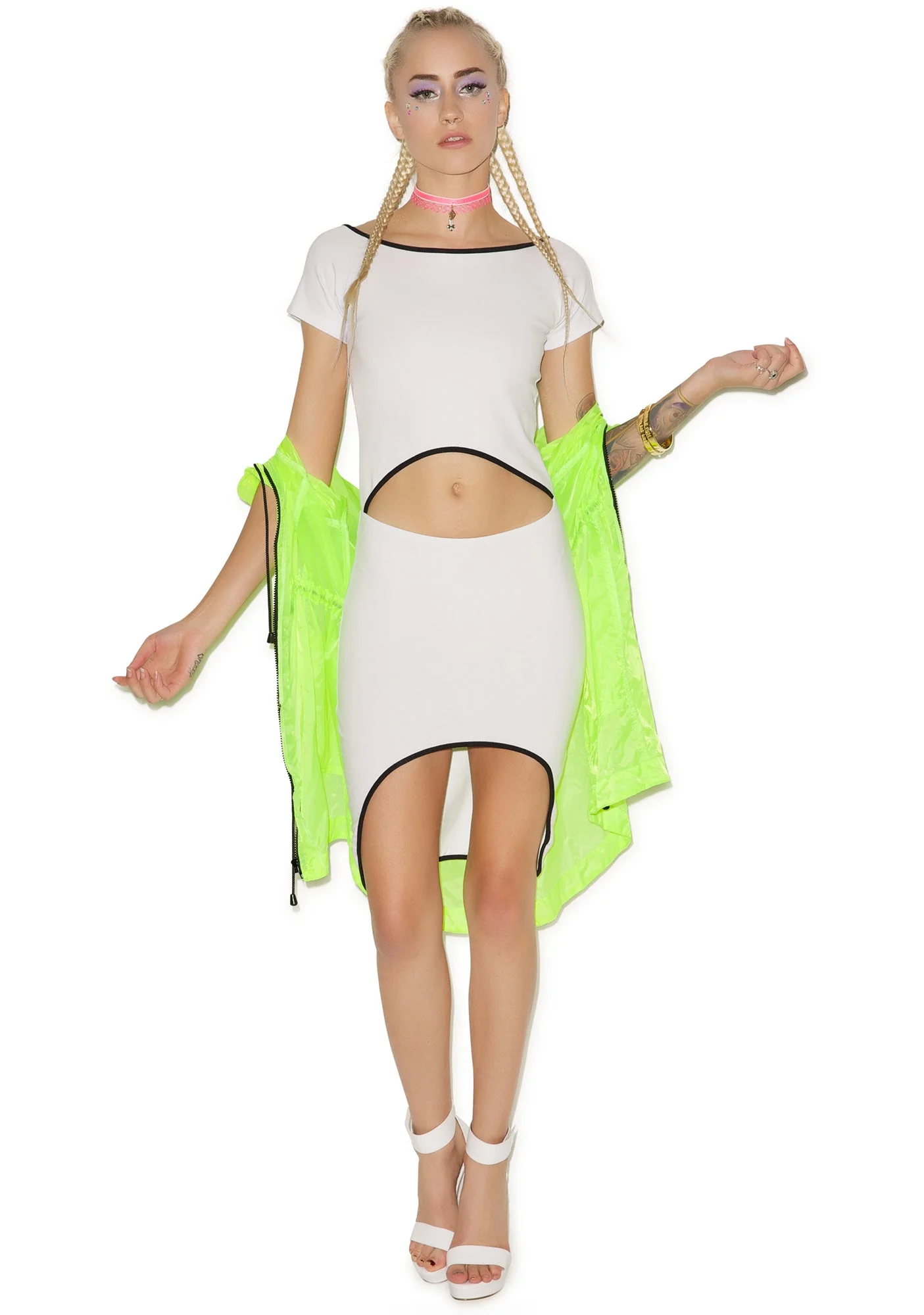 Bae Body Con Dress - White - Image 9