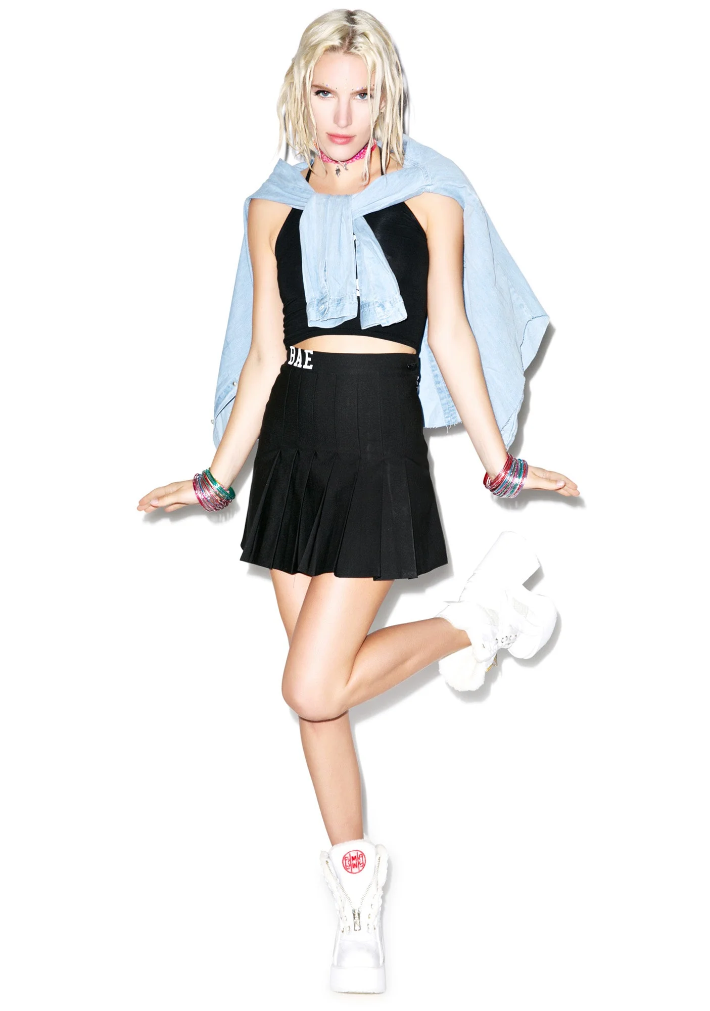 Bae Tennis Skirt - Black - Image 5