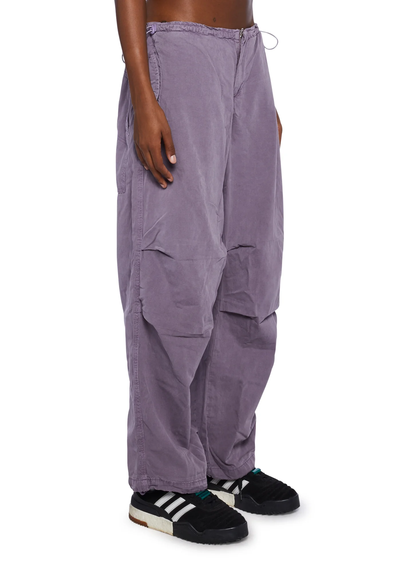 Baggy Cargo Pants - Light Purple - Image 3