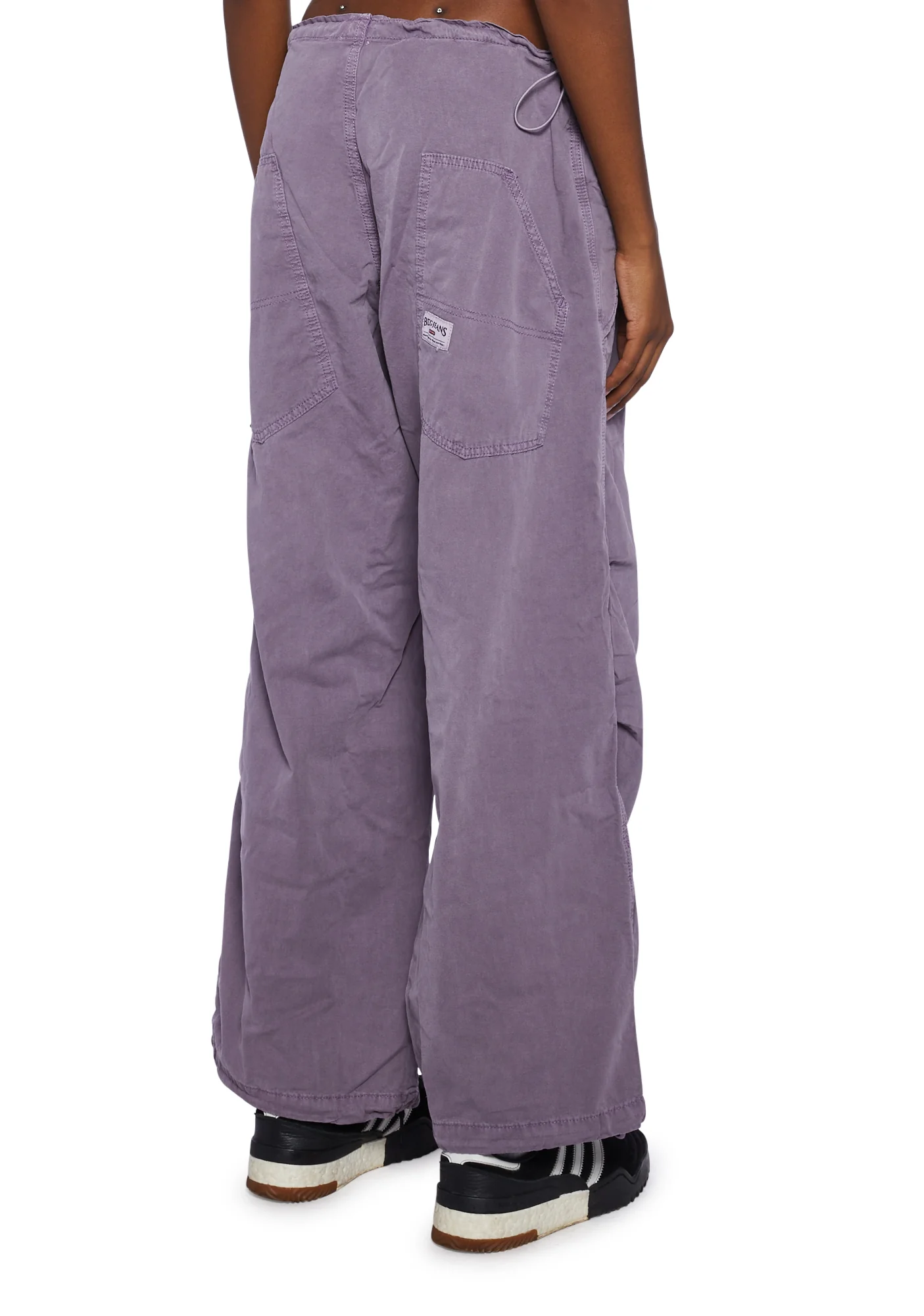 Baggy Cargo Pants - Light Purple - Image 4