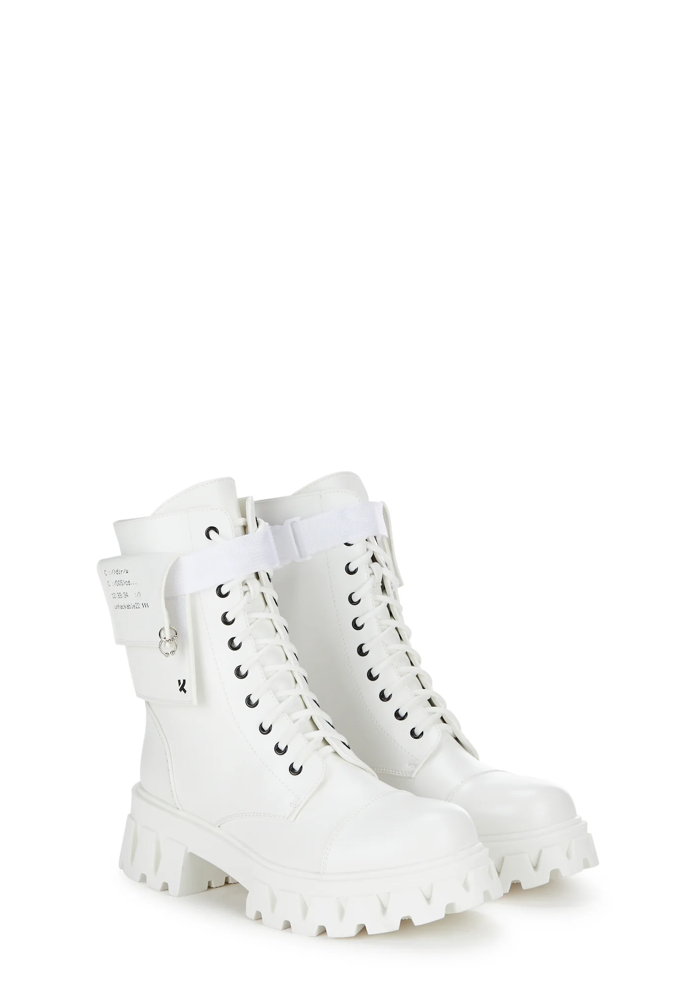Banshee Combat Boots - White - Image 3