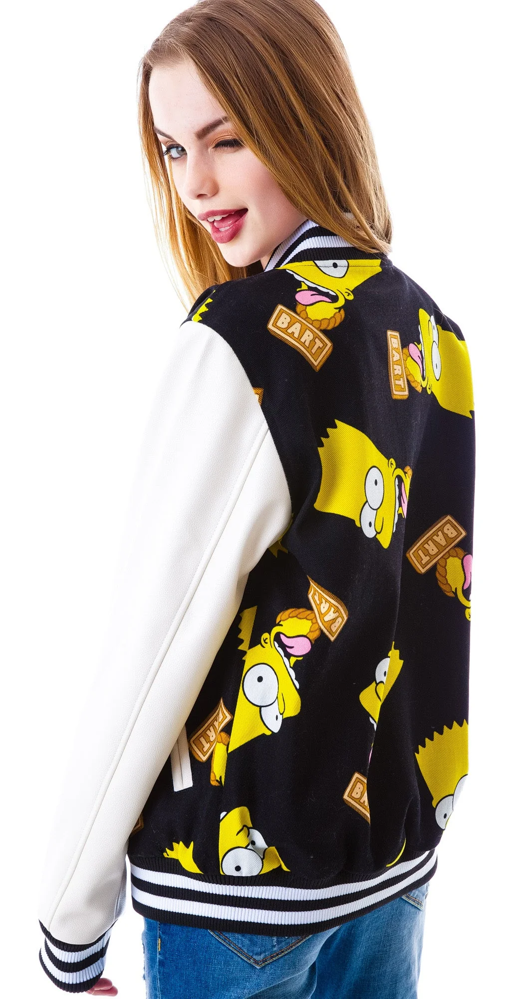 Bart Face Jacket - Black - Image 7