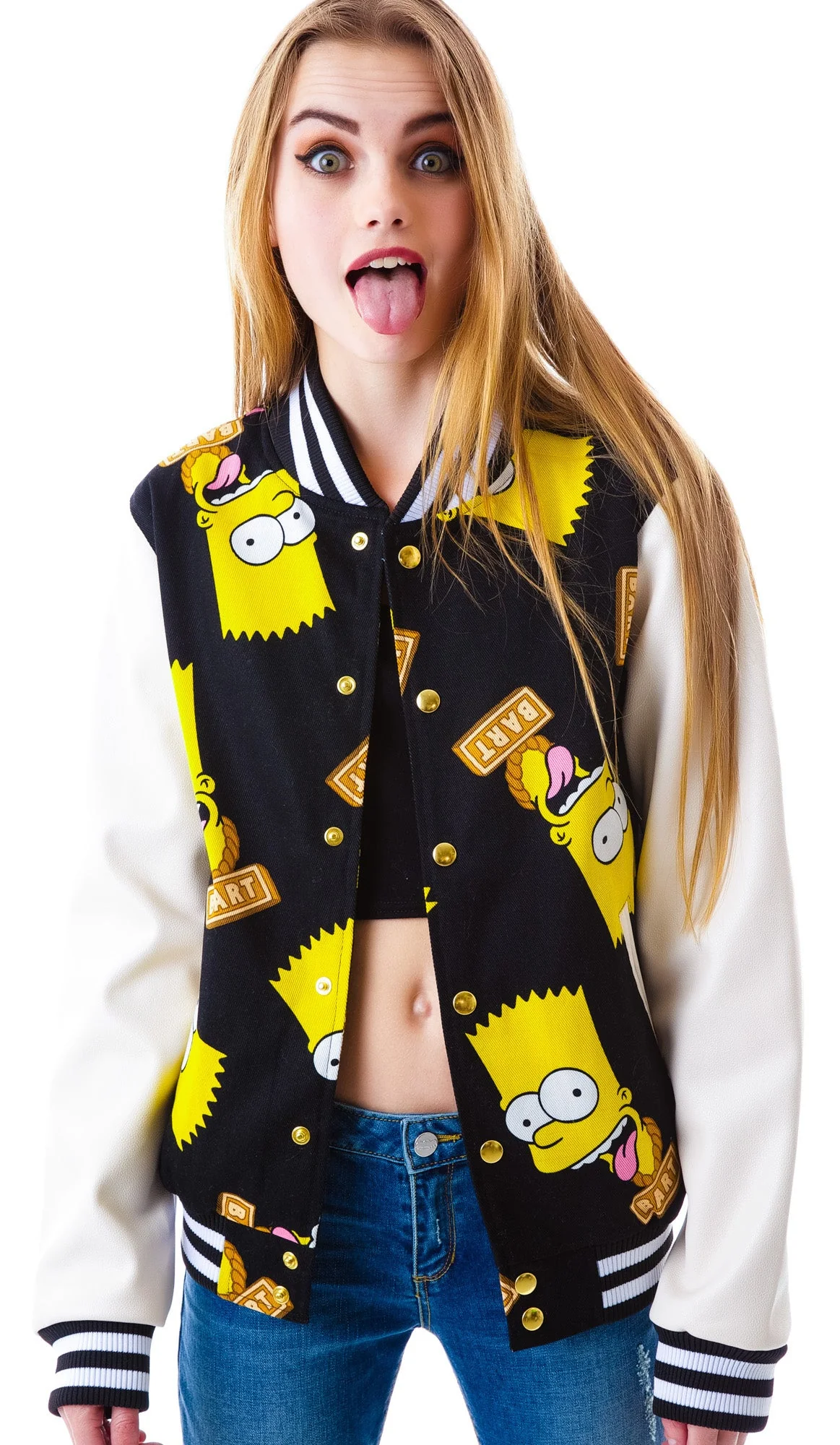Bart Face Jacket - Black - Image 9