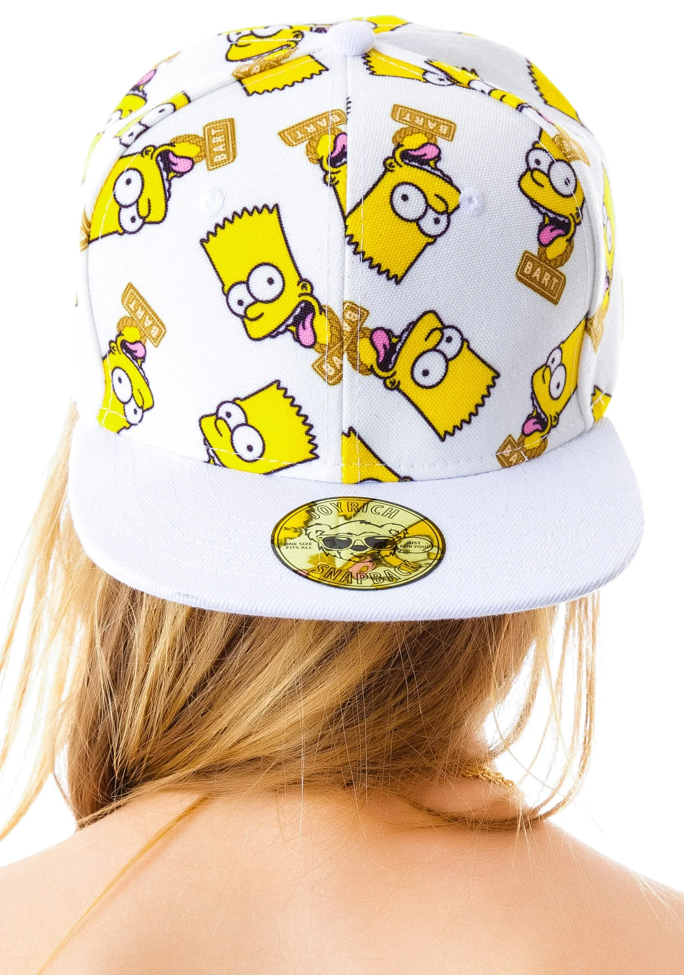 Bart Face Snapback - Black - Image 5