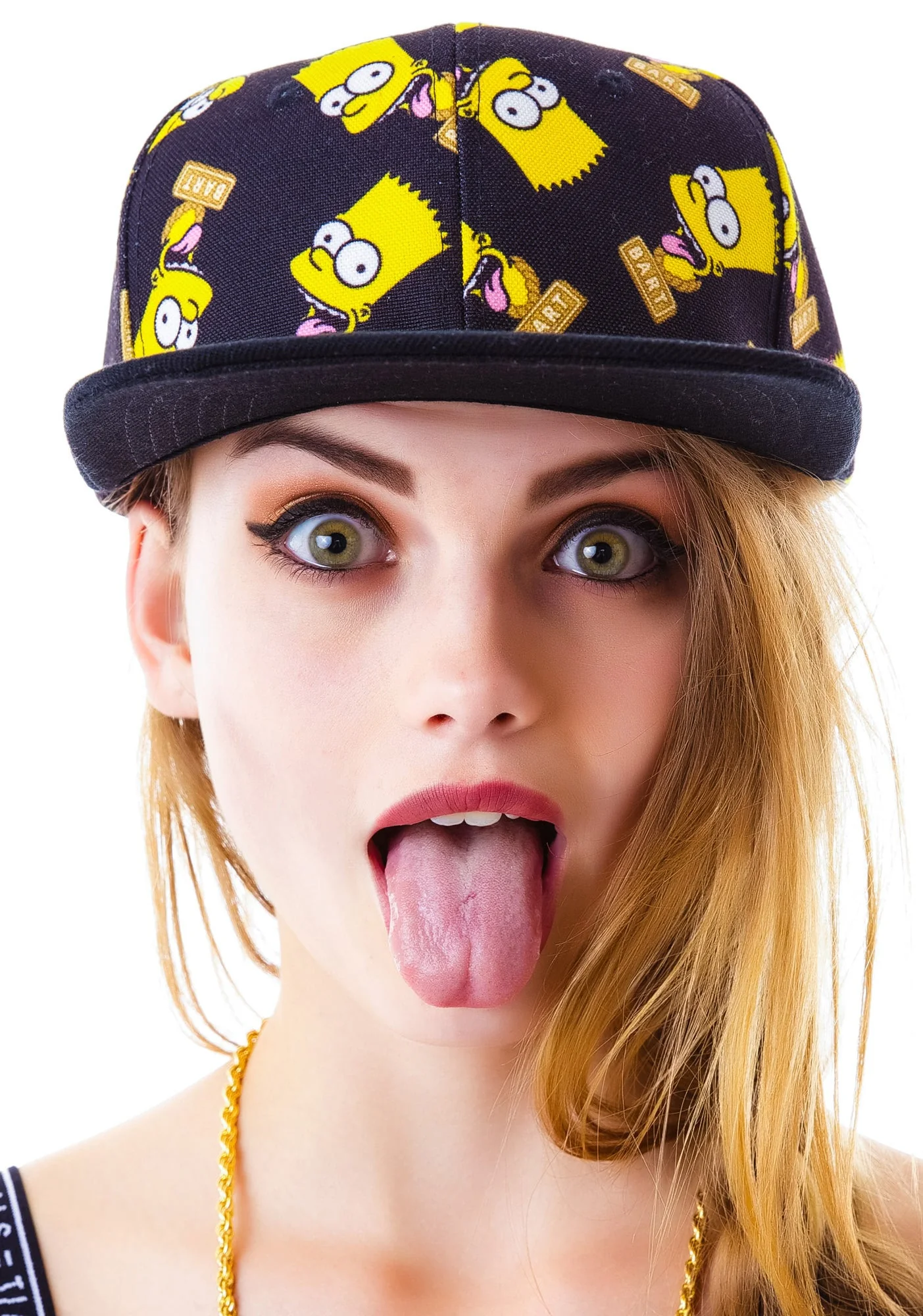 Bart Face Snapback - Black - Image 8