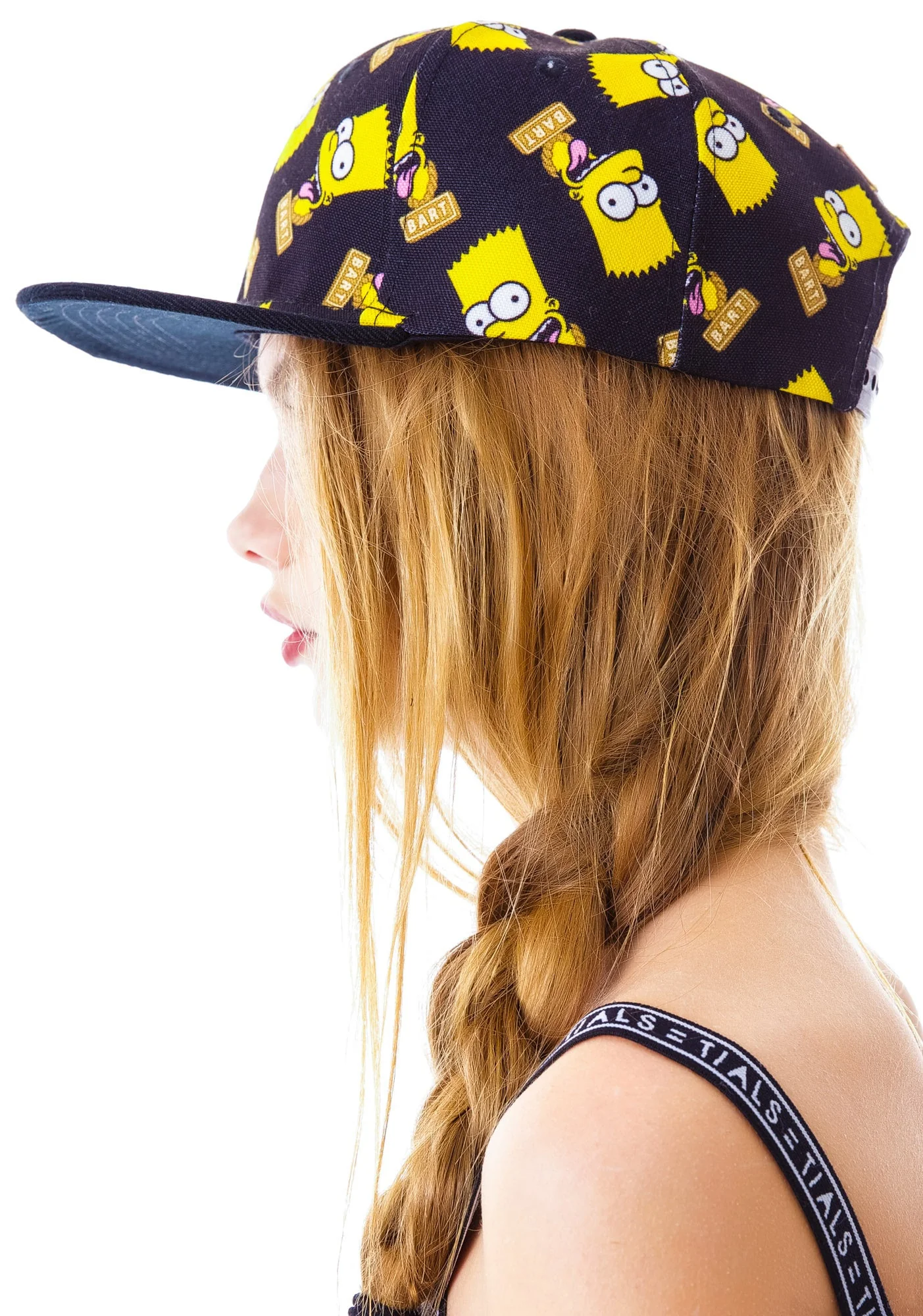 Bart Face Snapback - Black - Image 9