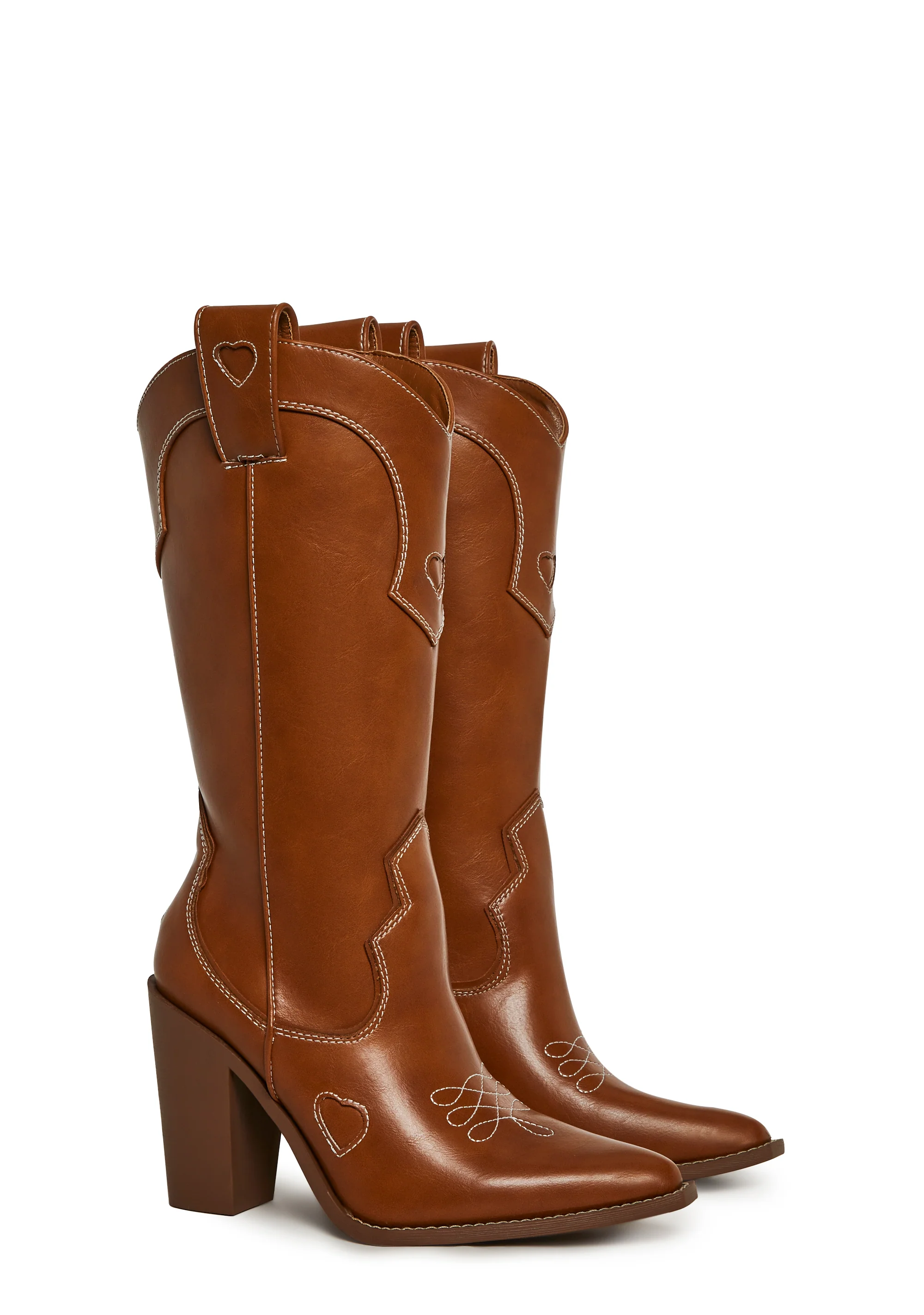 Basic Present Perfect Cowgirl Boot - Carmel - Image 3