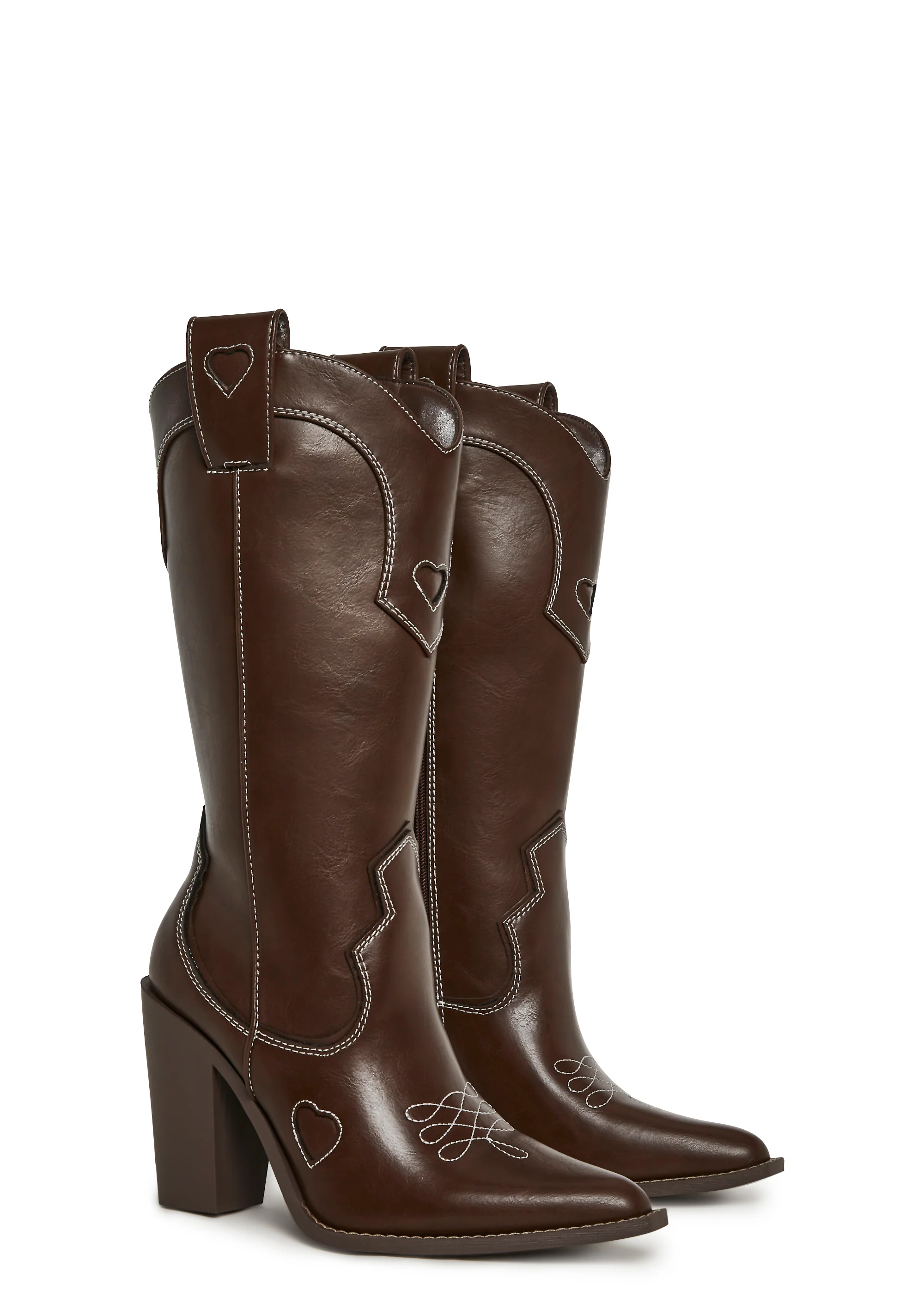 Basic Present Perfect Cowgirl Boot - Brown - Image 3