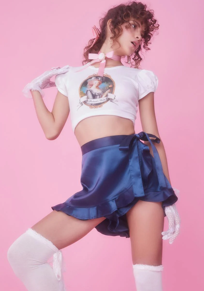 Basically Royal Wrap Skort - Image 2