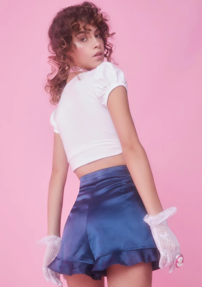 Basically Royal Wrap Skort - Image 4