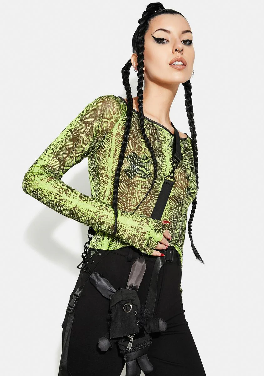 Basilisk Off Shoulder Sheer Top - Image 2