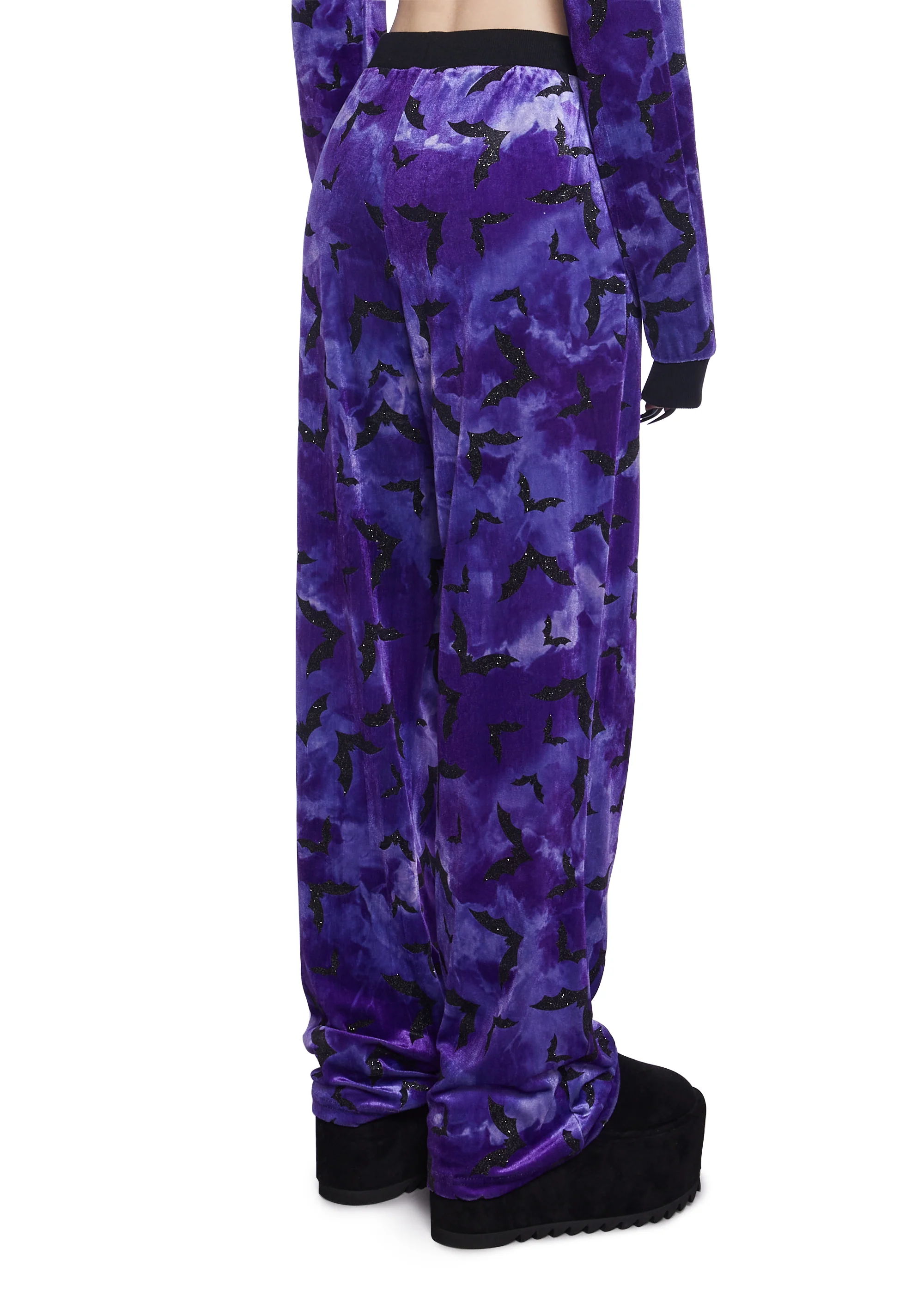 Bat Behavior Jogger Sweatpants - Purple - Image 3