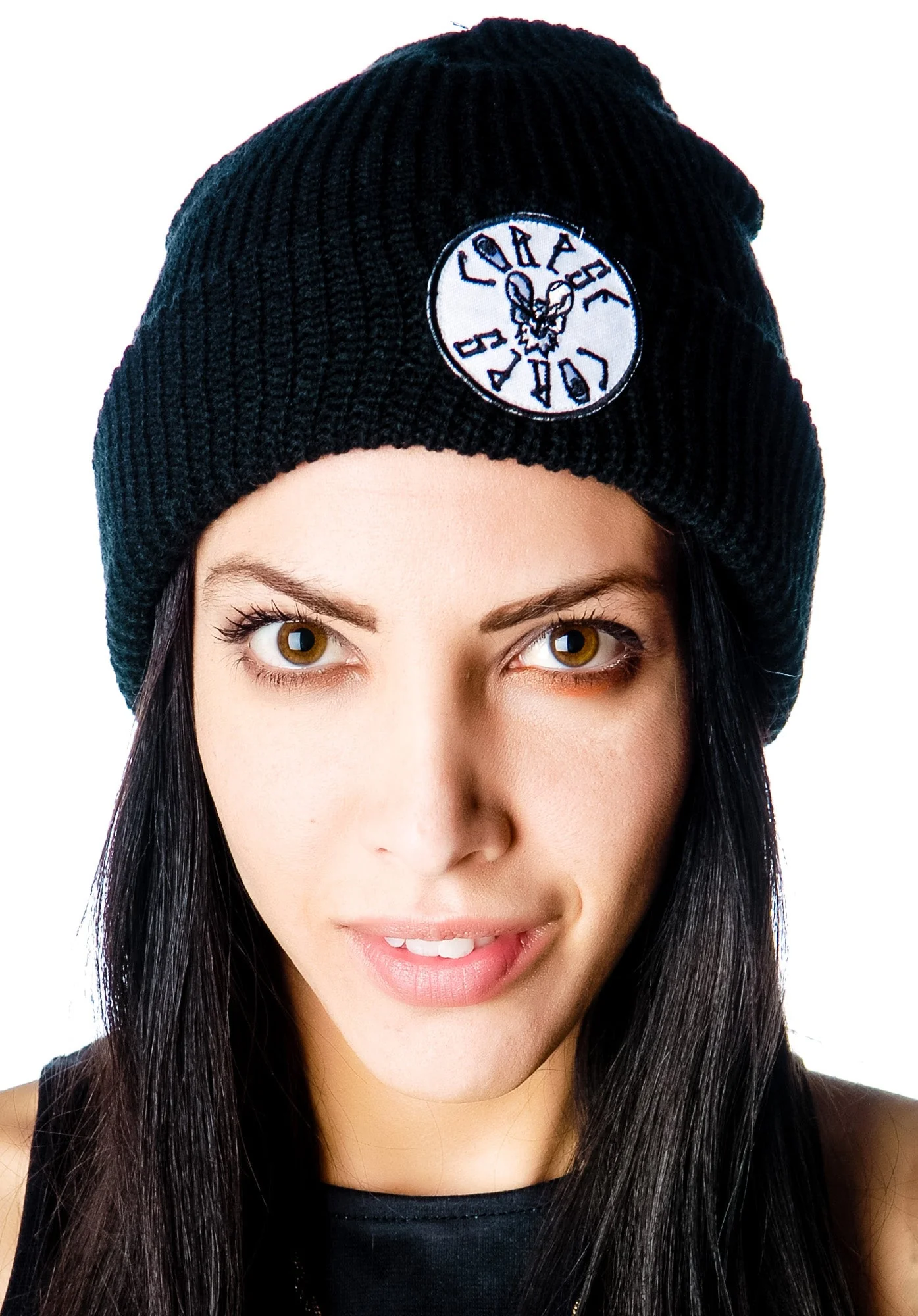 Bat Patch Beanie - Dark Blue - Image 2