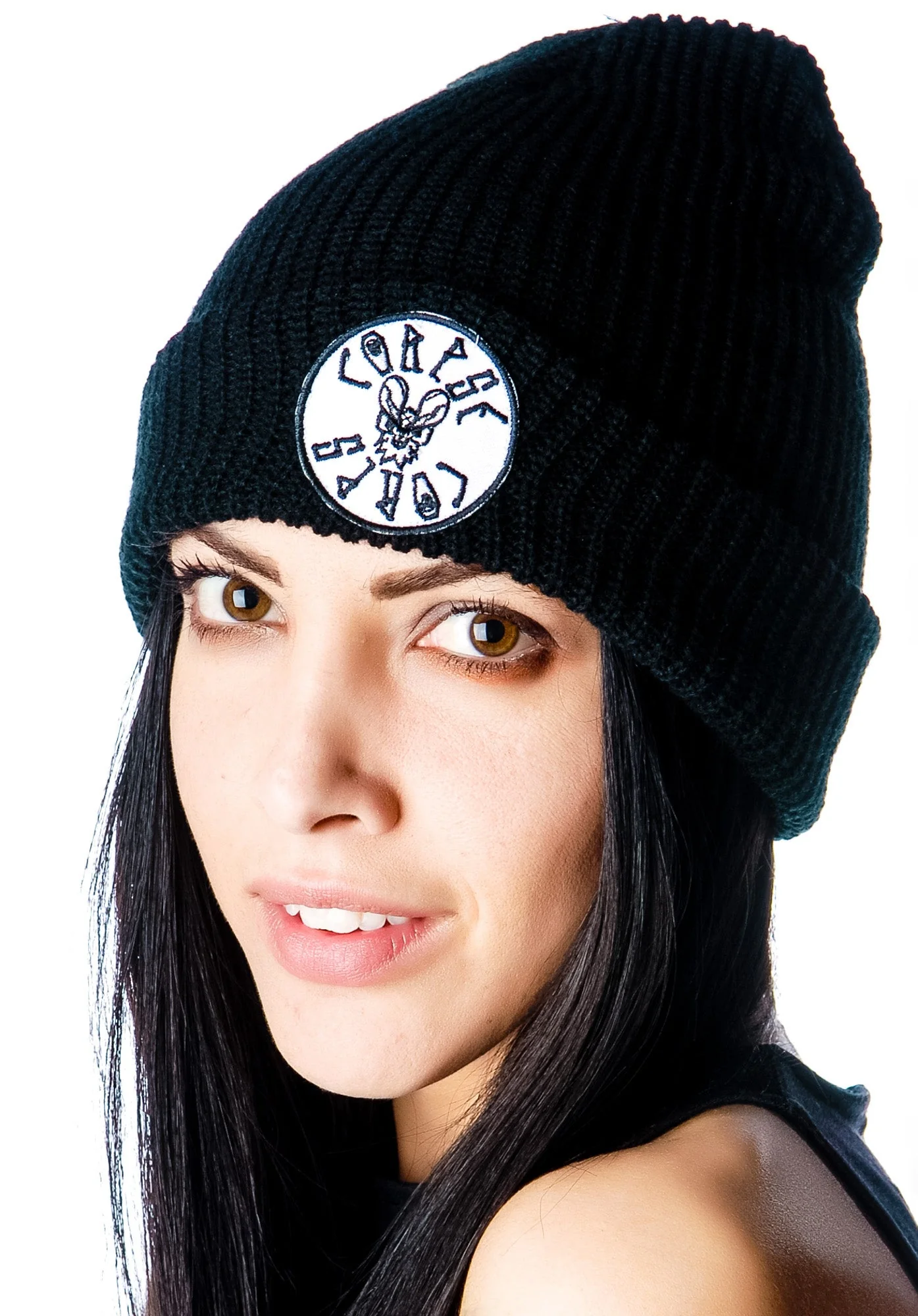 Bat Patch Beanie - Dark Blue - Image 3