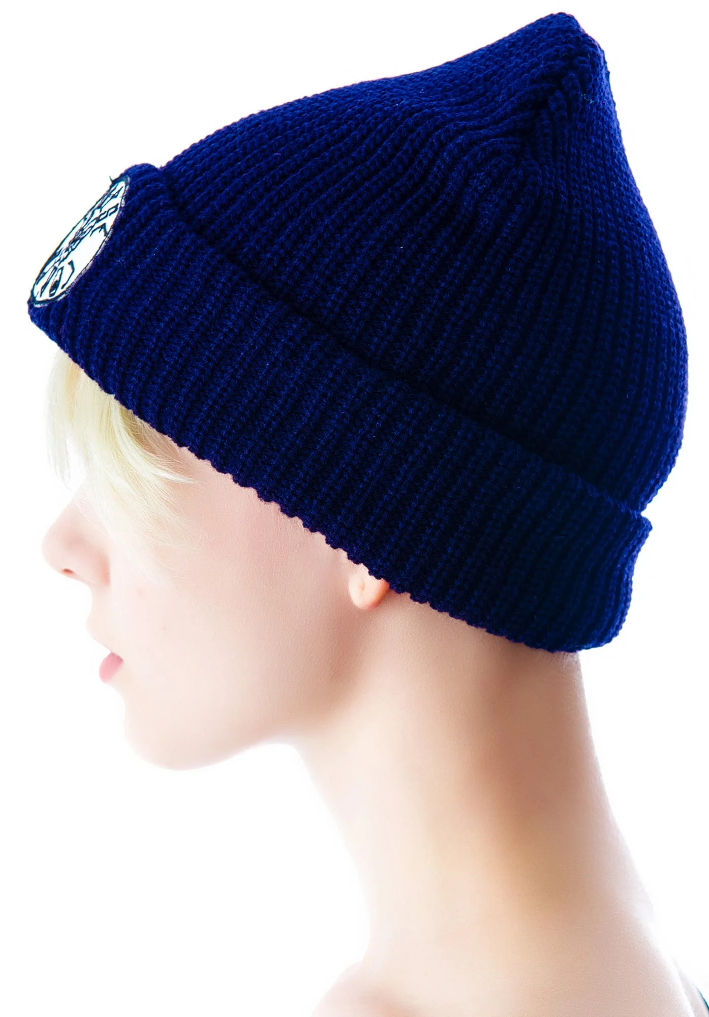 Bat Patch Beanie - Dark Blue - Image 7