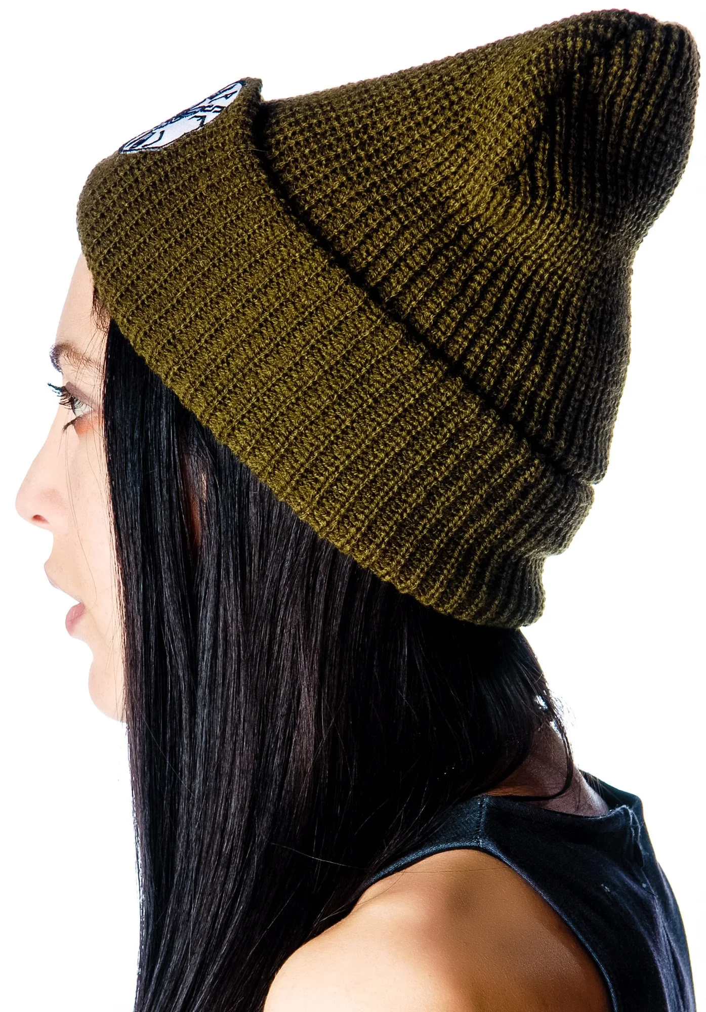 Bat Patch Beanie - Dark Blue - Image 9