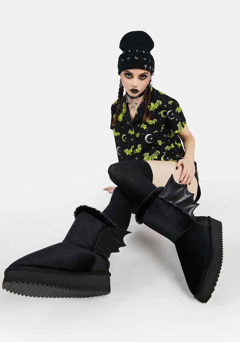 Bat To Worse Slipper Boots - Image 3
