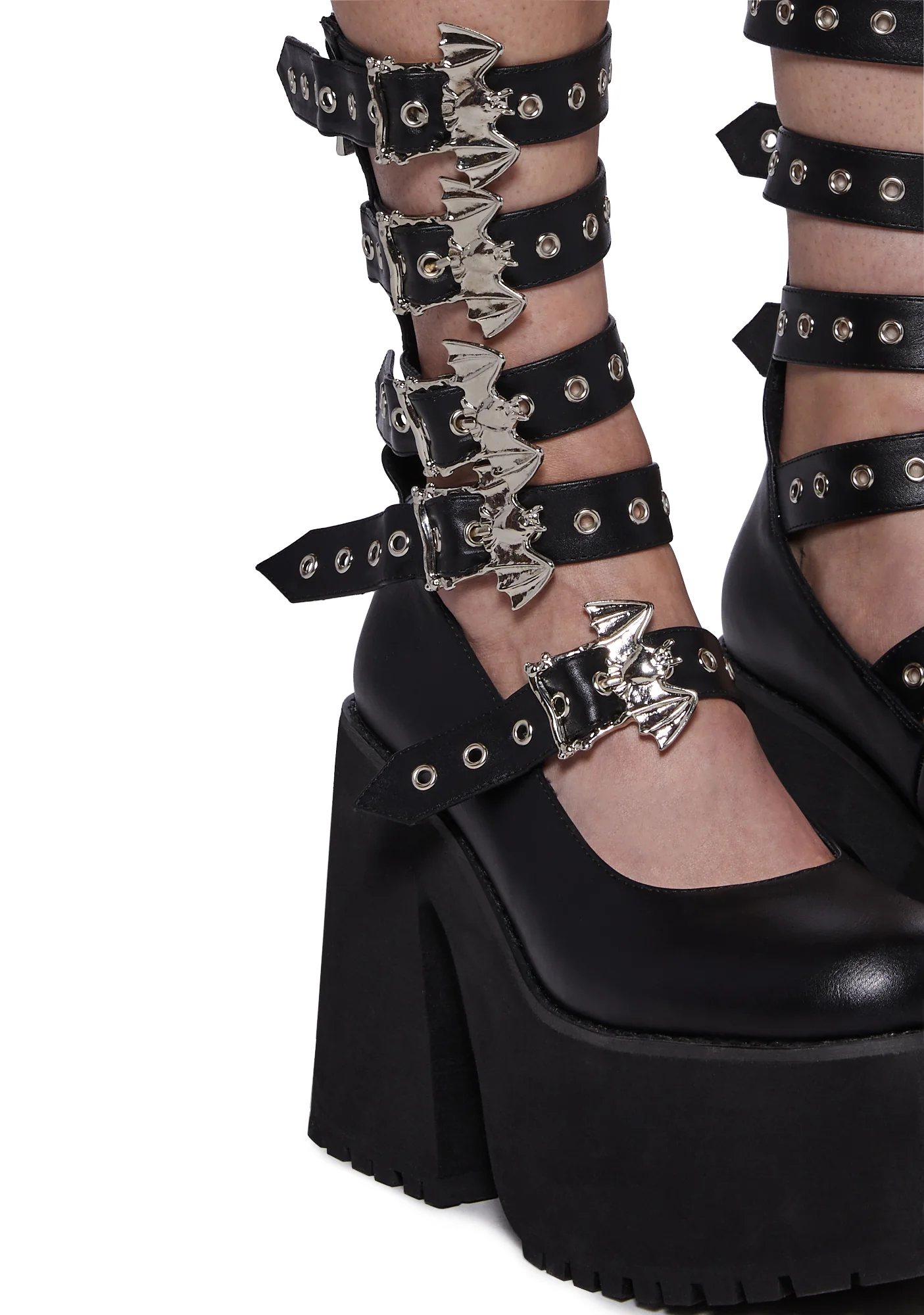 Batty Nights Platform Mary Janes - Image 2