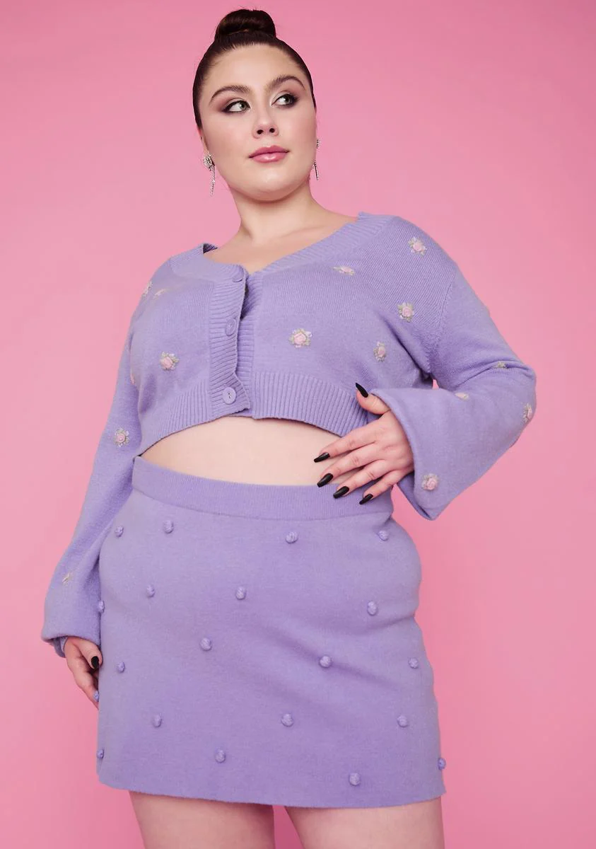 Bb Dance With Me Pom Pom Sweater Skirt - Image 2