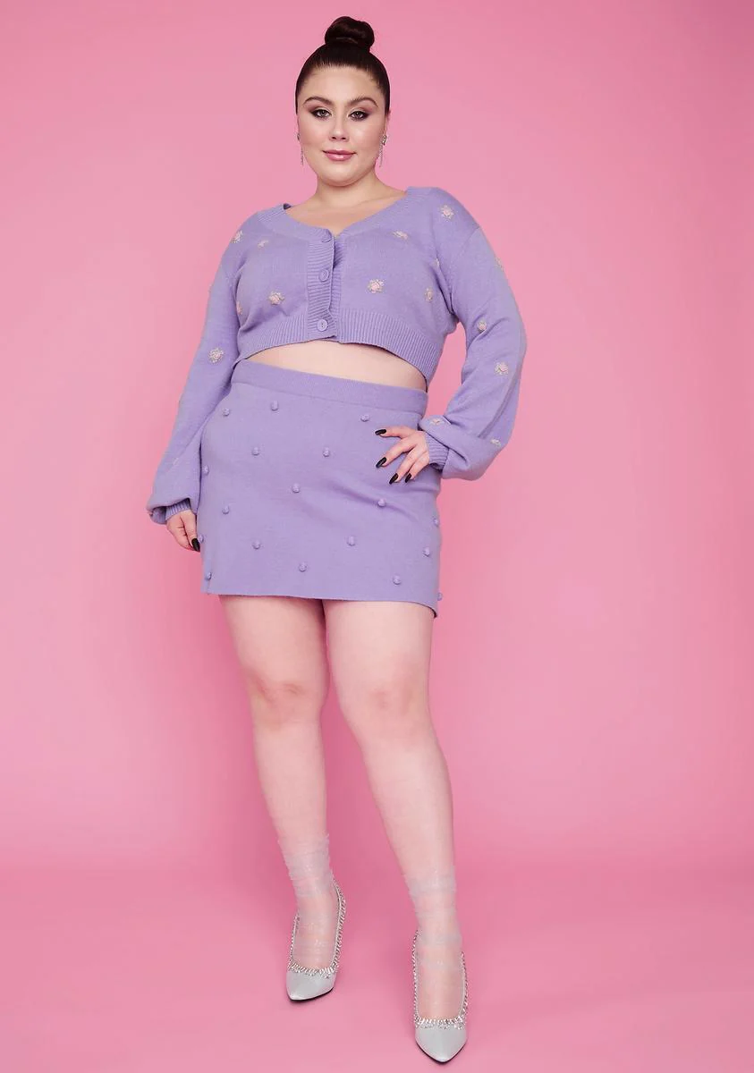 Bb Dance With Me Pom Pom Sweater Skirt - Image 3