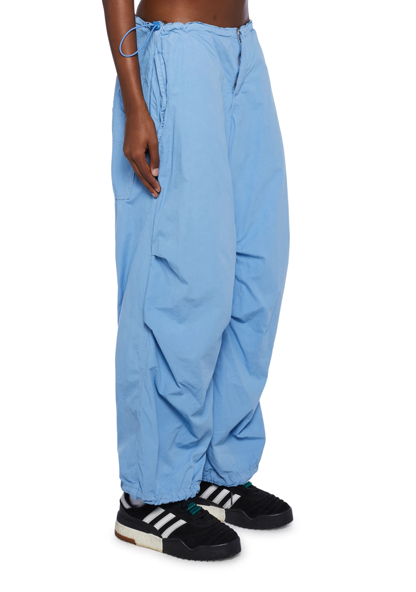 Baggy Cargo Pants - Blue - Image 3