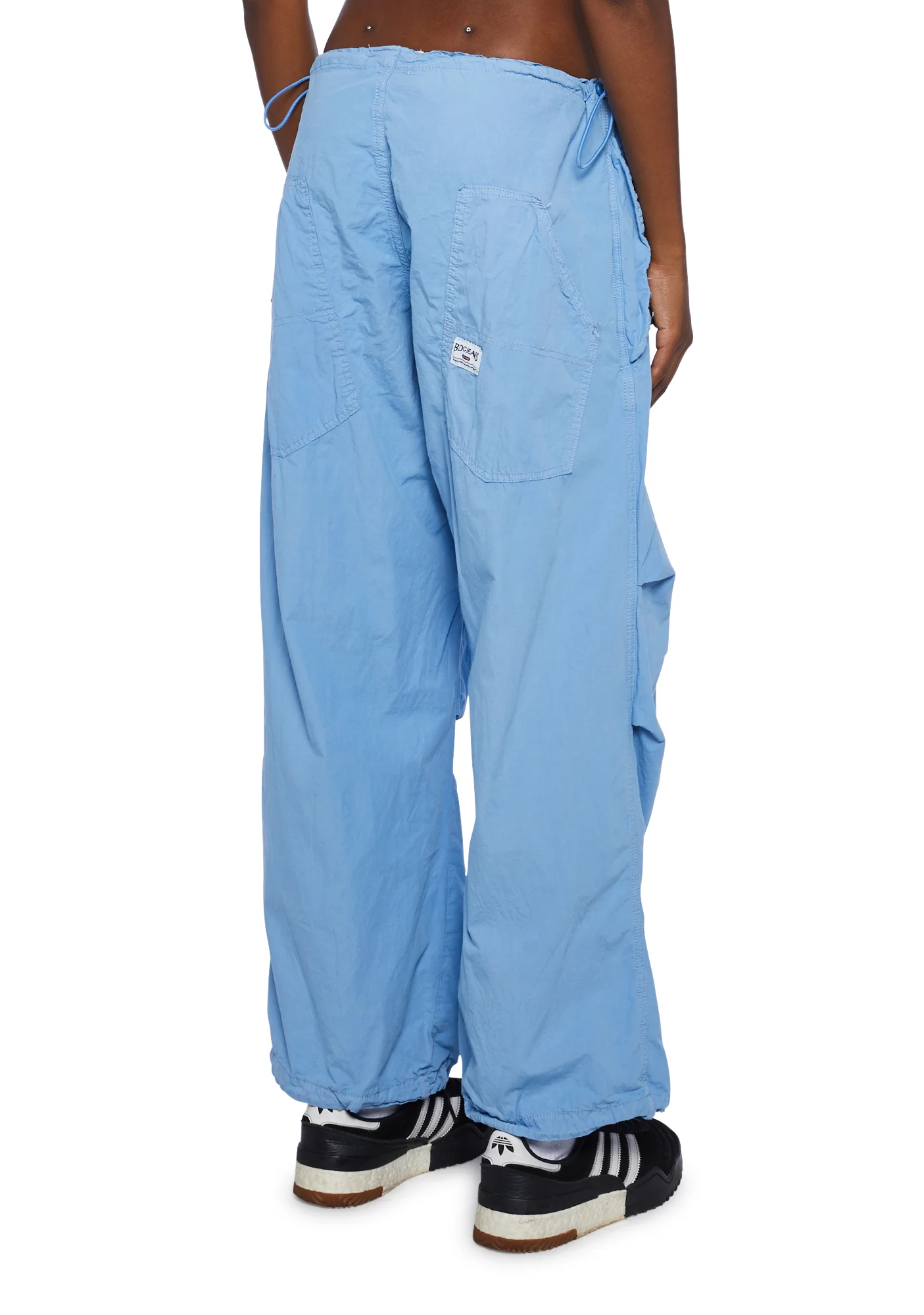 Baggy Cargo Pants - Blue - Image 4