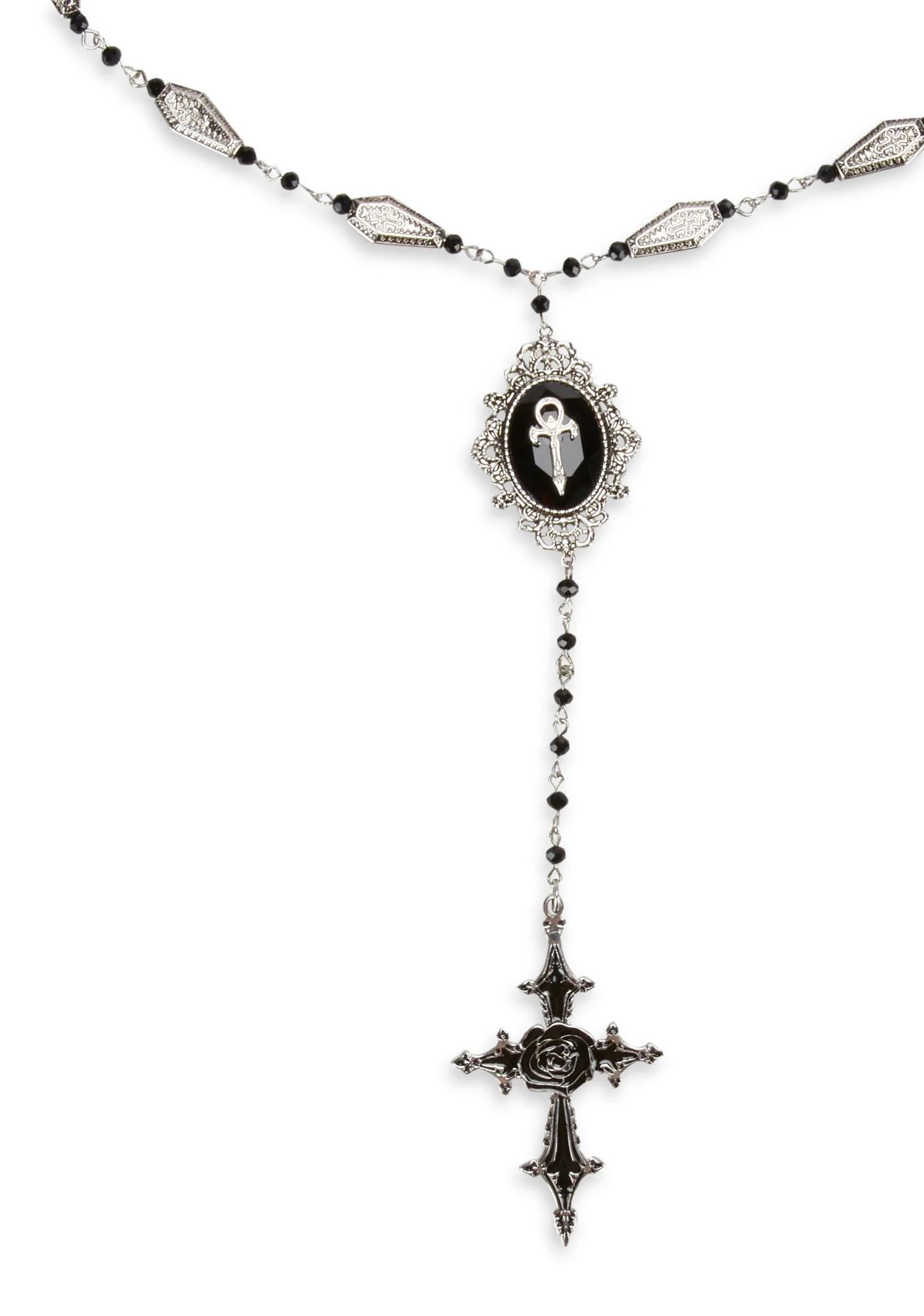 Be Forgiven Cross Rosary Necklace - Image 3