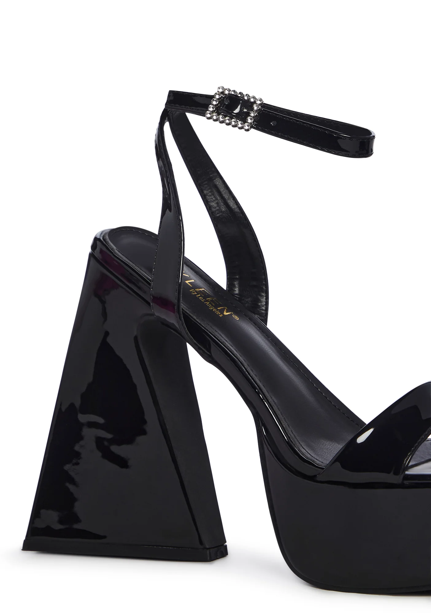 Beach Brunch Block Heels- Black - Image 2