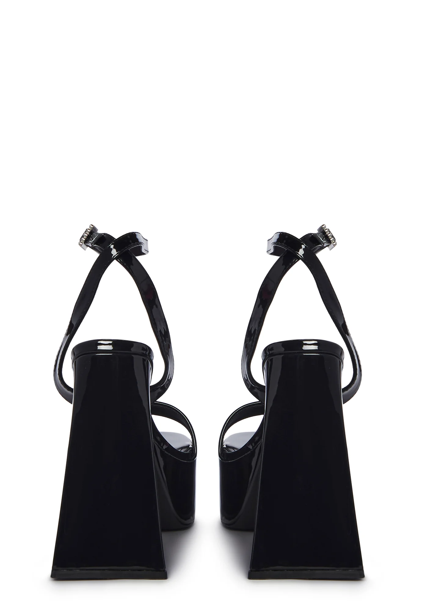 Beach Brunch Block Heels- Black - Image 4