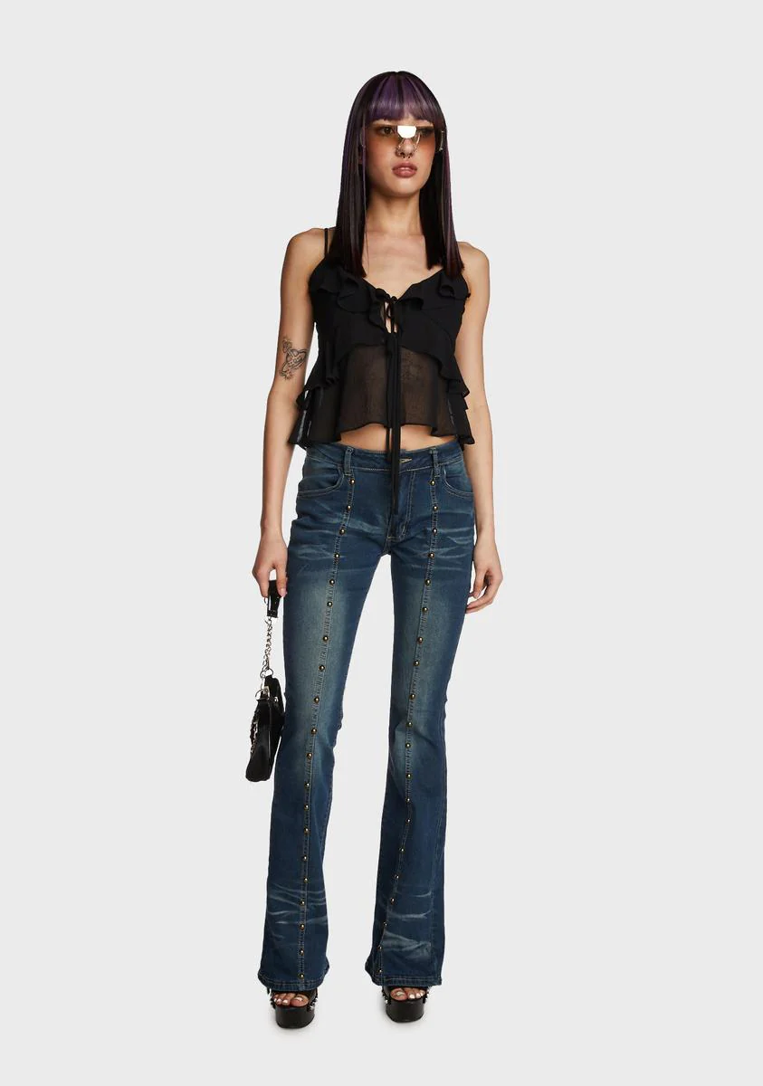 Beaming Babe Crop Top - Black - Image 5