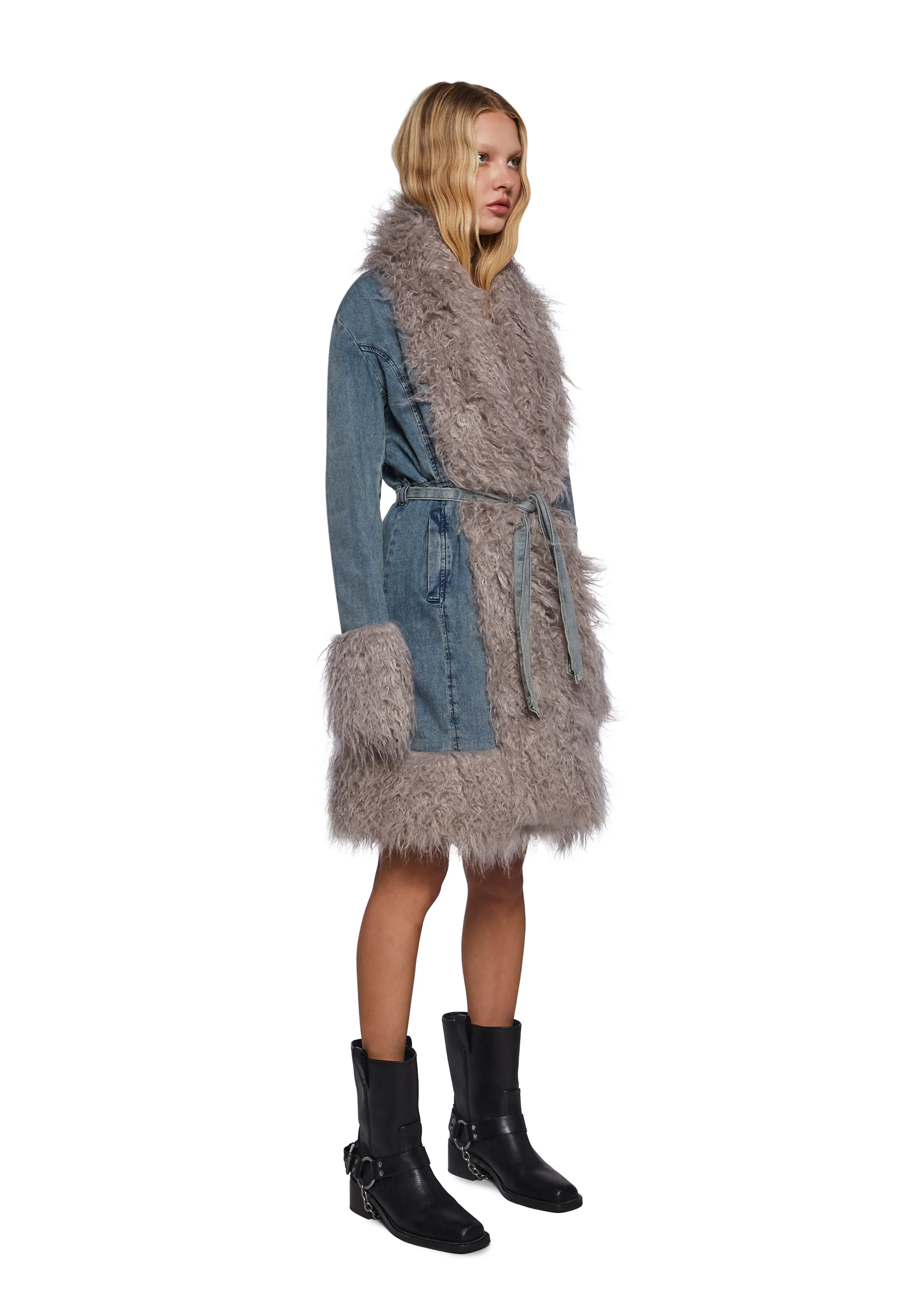 Beautiful Decay Denim Coat - Image 3