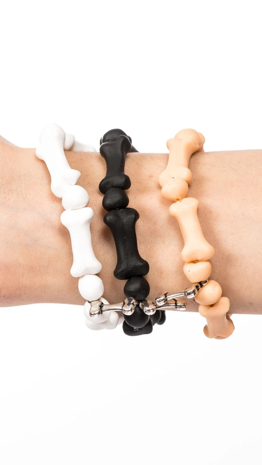 Bedrock Bones Skull Bracelets - Off White - Image 14