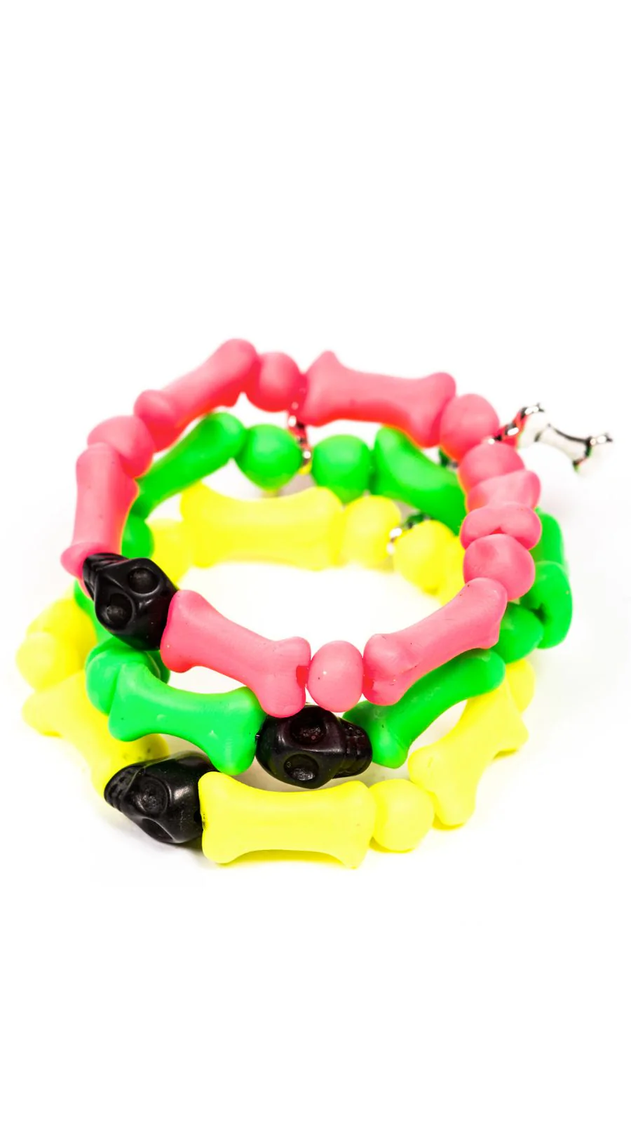 Bedrock Bones Skull Bracelets - Rainbow - Image 5