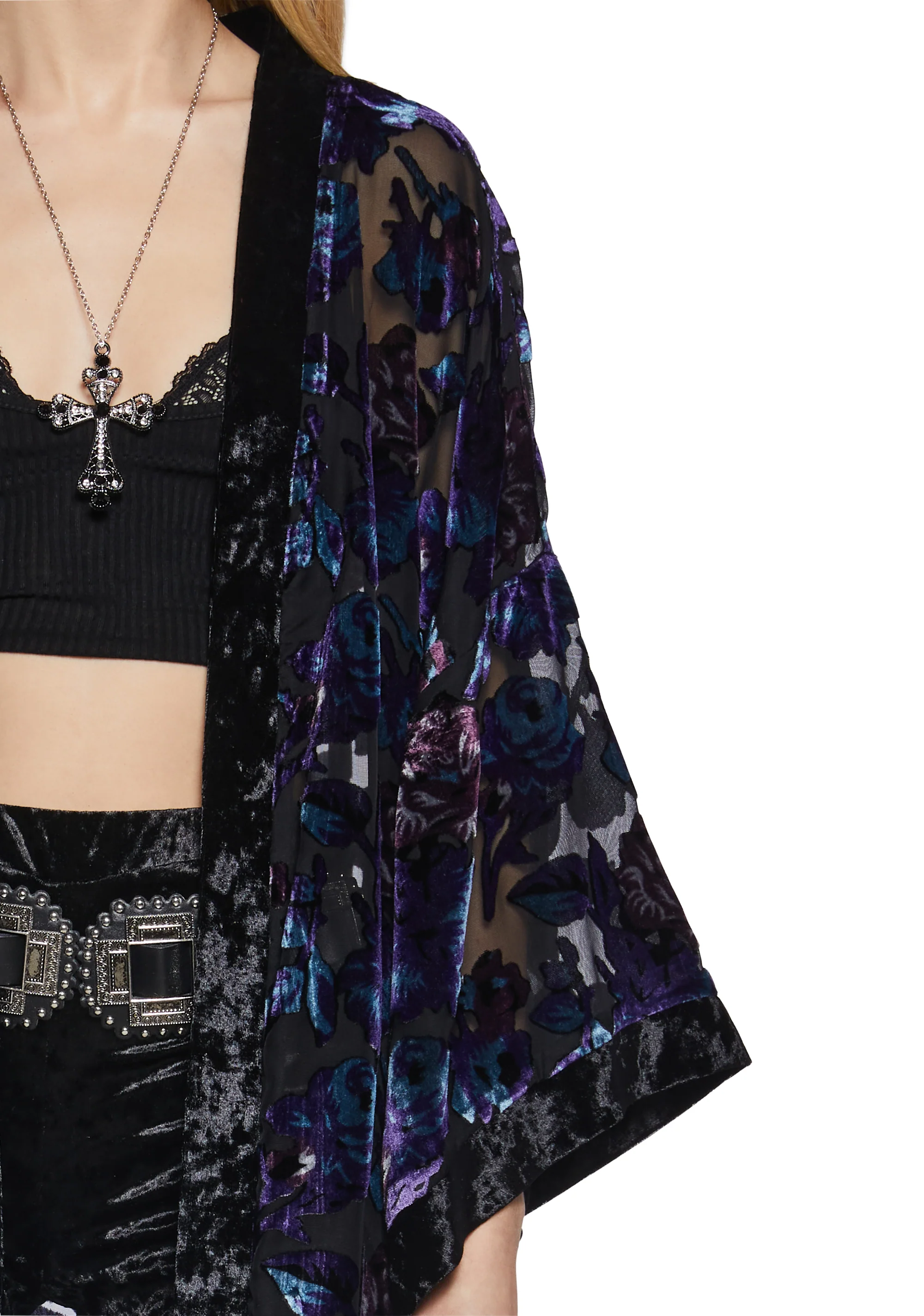 Befallen Romance Floral Kimono - Image 2