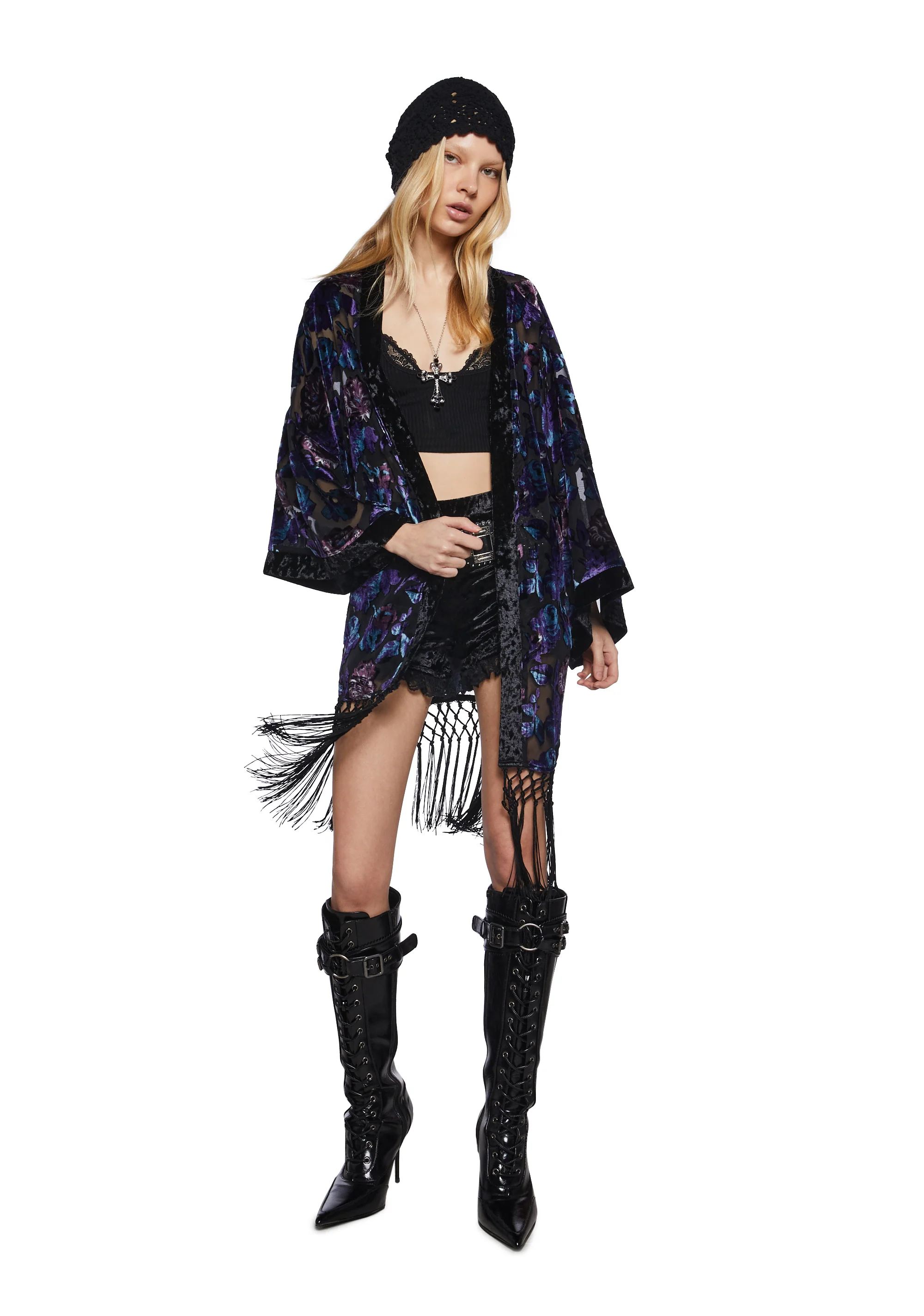 Befallen Romance Floral Kimono - Image 5