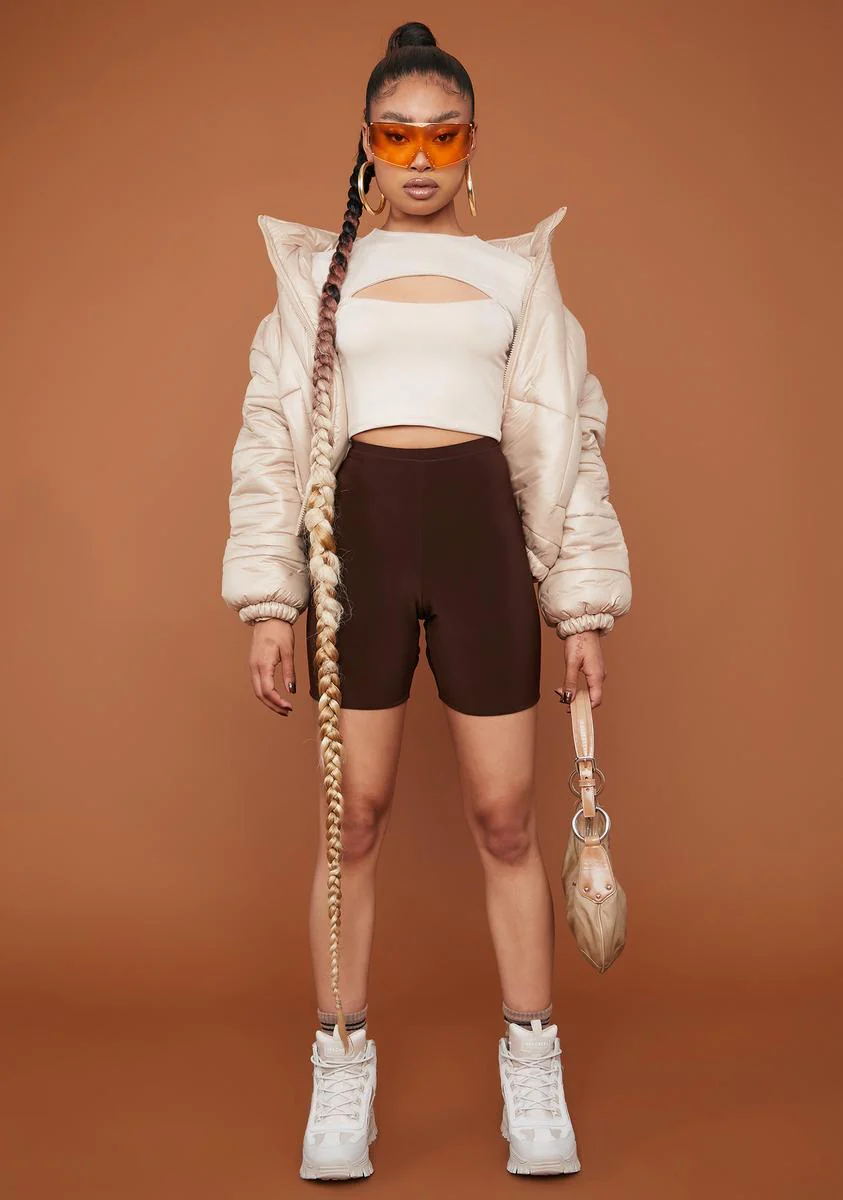 Beginner's Luck Cutout Crop Top - Image 3