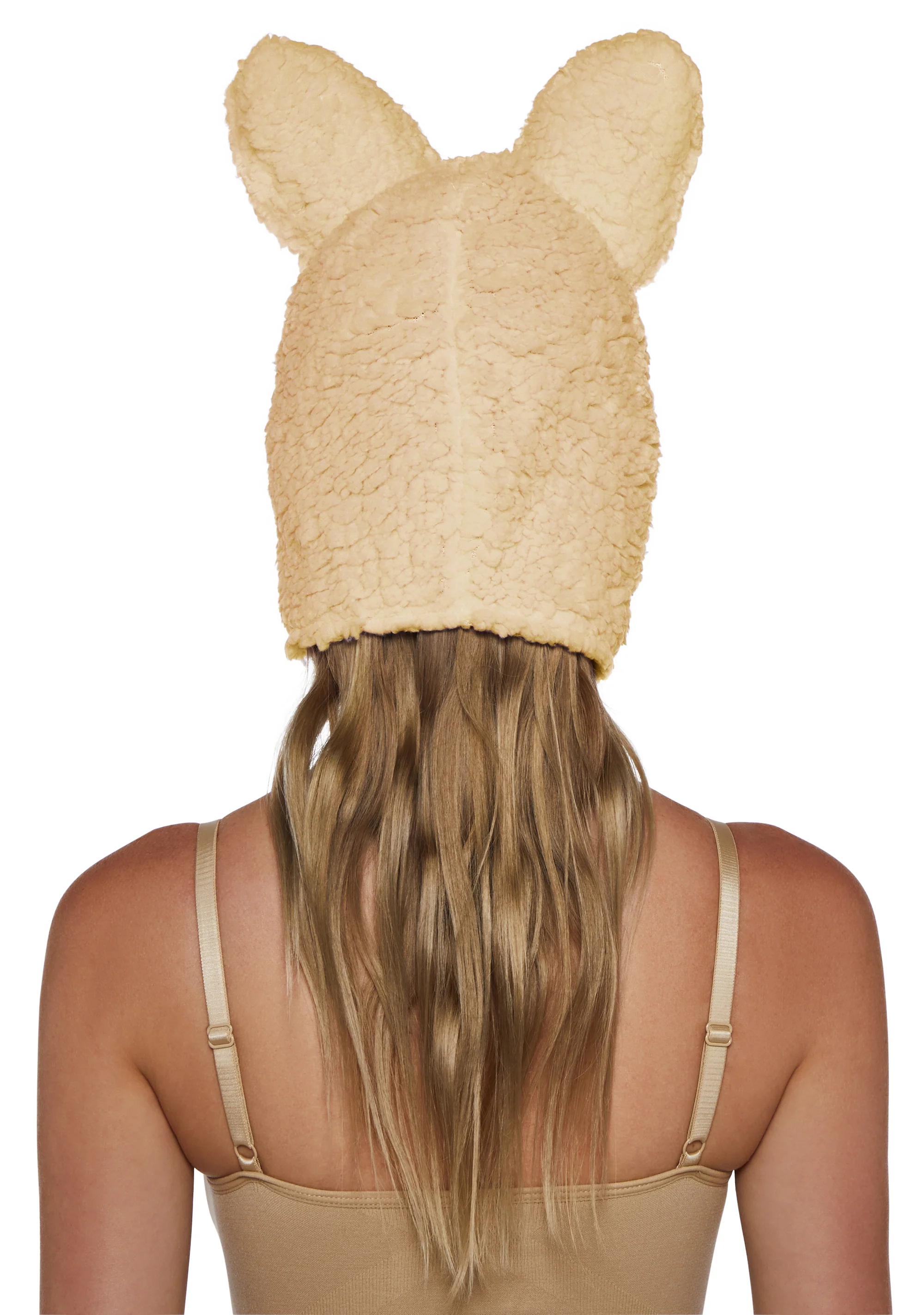 Little Monster Costume Hood - Beige - Image 4