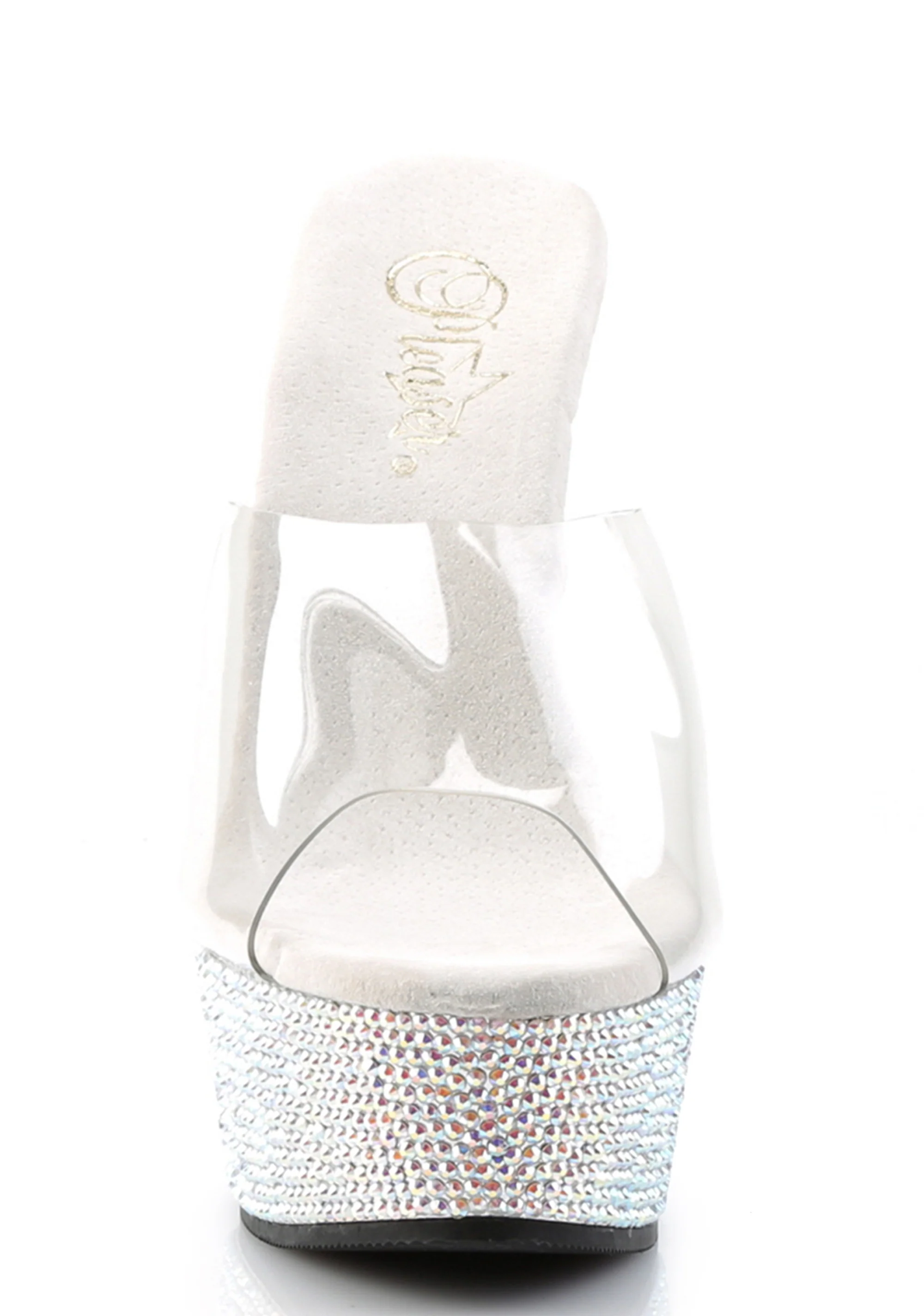 Bejeweled-601DM Platform Slides-Silver - Image 3